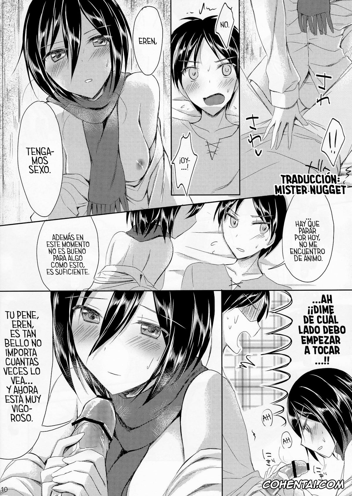 Shingeki No Kyojin | Attack On Titan xxx, Eren Jaeger xxx, Mikasa Ackerman xxx, Mikasa-san wa Yokkyuu Fuman (Shingeki no Kyojin), pagina 10