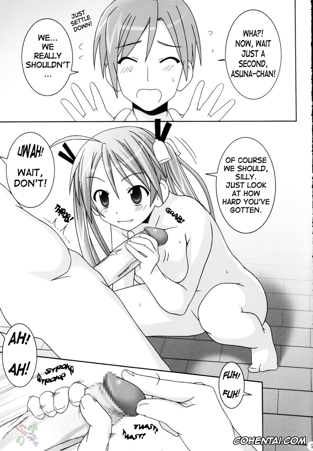 Mahou Sensei Negima hentai, Asuna Kagurazaka hentai, Asuna Only (Mahou Sensei Negima!), pagina 6