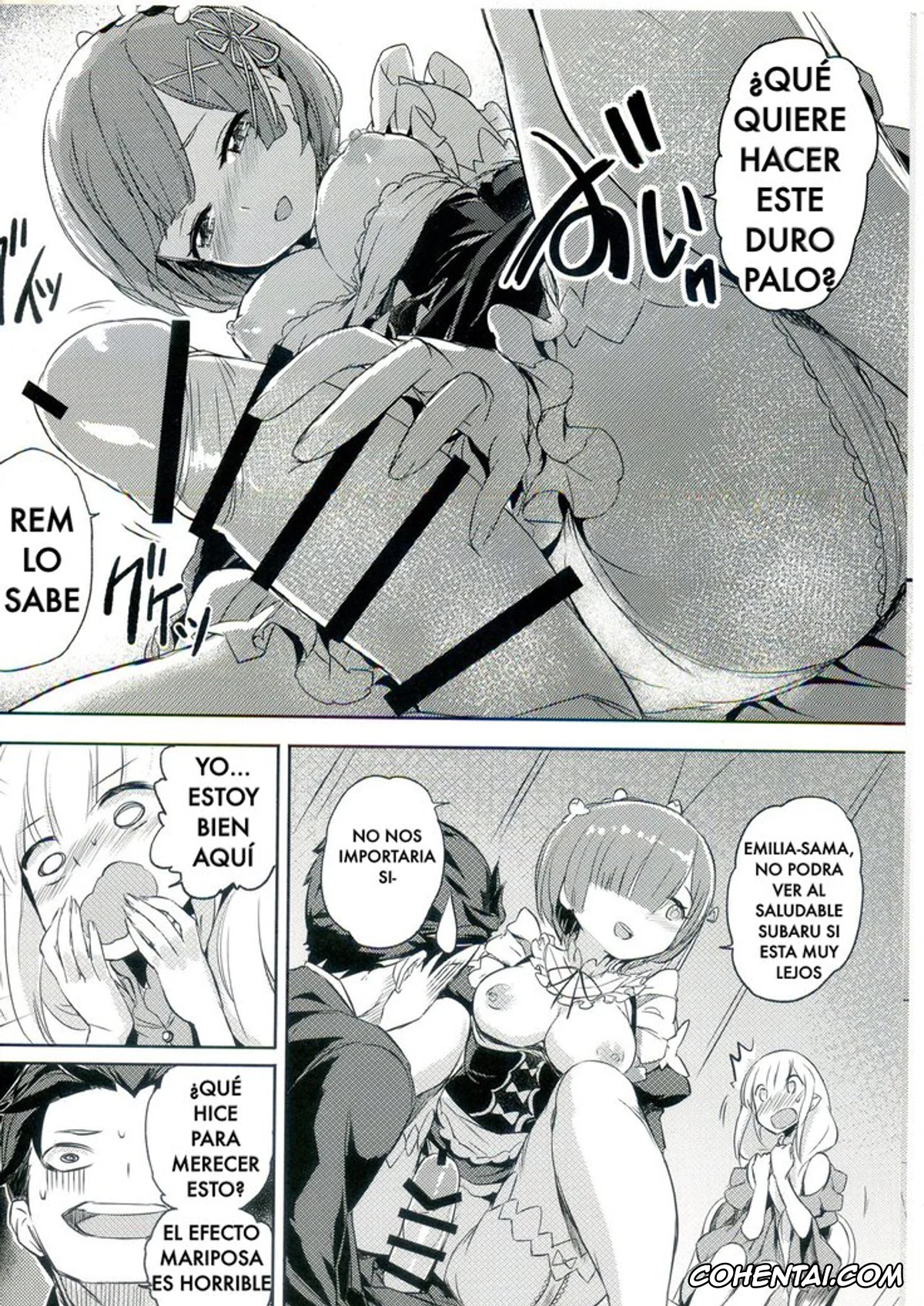 Re:Zero kara Hajimeru Isekai Seikatsu porno, Emilia porno, Rem porno, Subaru Natsuki porno, RE:Zero After Story (Re:Zero kara Hajimeru Isekai Seikatsu), pagina 5