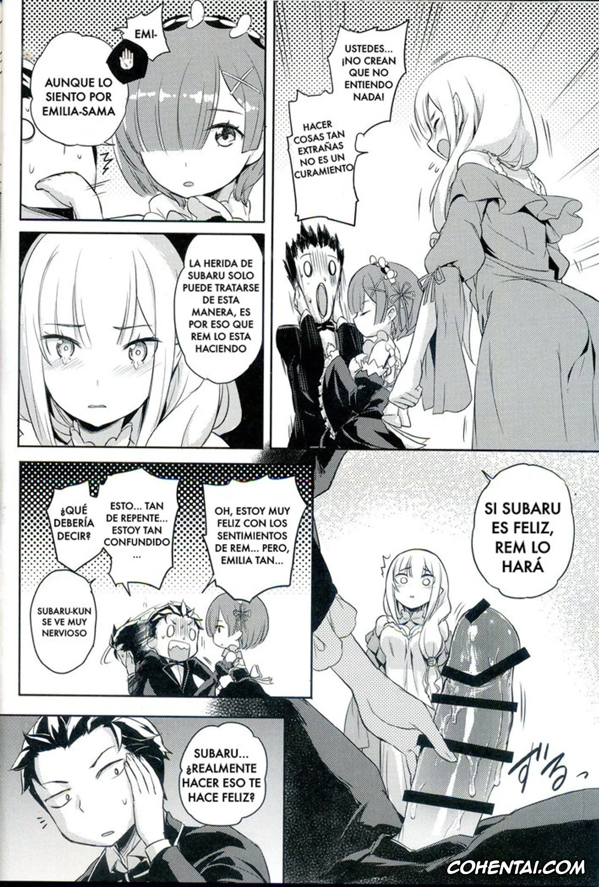 Re:Zero kara Hajimeru Isekai Seikatsu porno, Emilia porno, Rem porno, Subaru Natsuki porno, RE:Zero After Story (Re:Zero kara Hajimeru Isekai Seikatsu), pagina 11