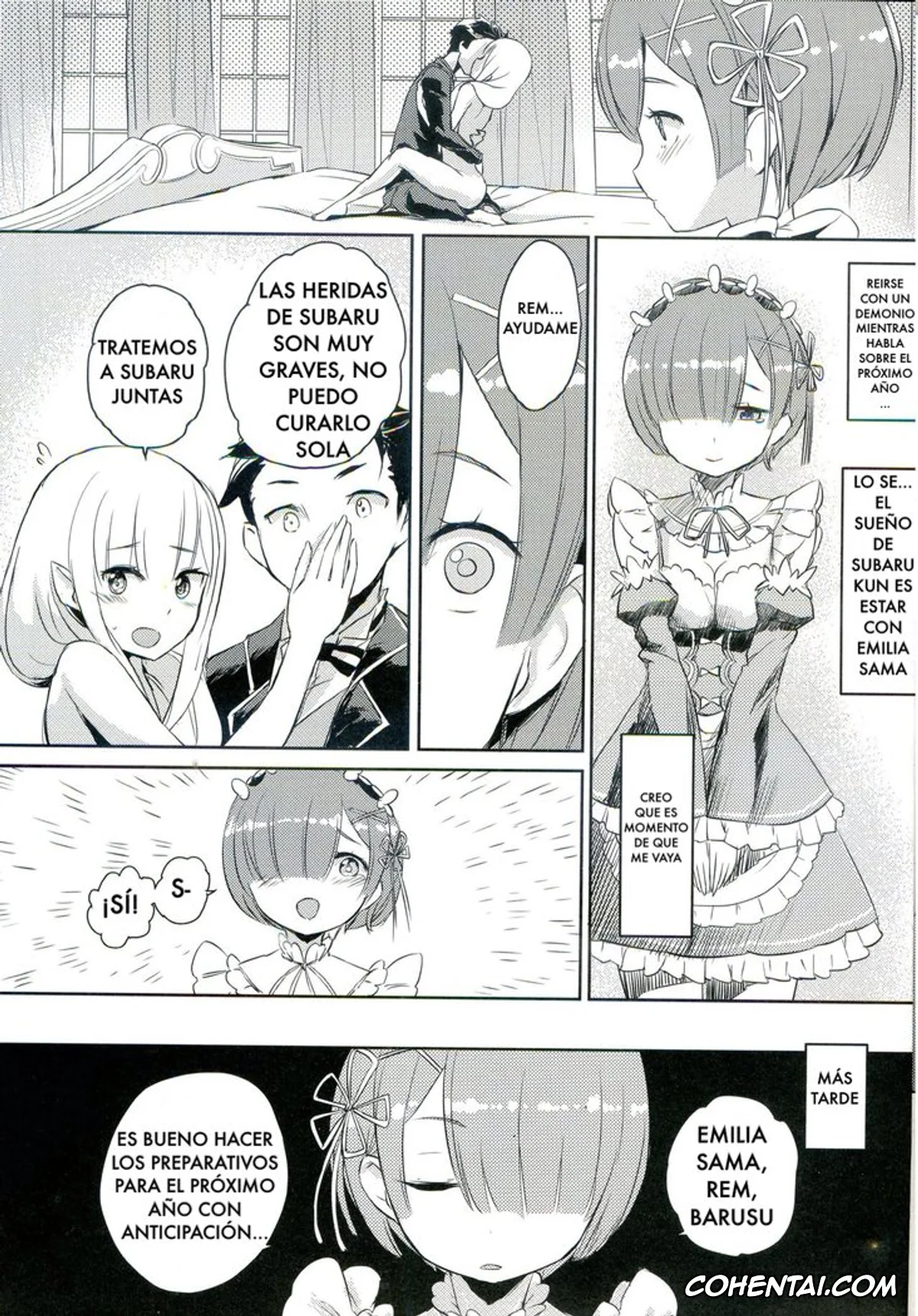Re:Zero kara Hajimeru Isekai Seikatsu hentai, Emilia hentai, Rem hentai, Subaru Natsuki hentai, RE:Zero After Story (Re:Zero kara Hajimeru Isekai Seikatsu), pagina 24