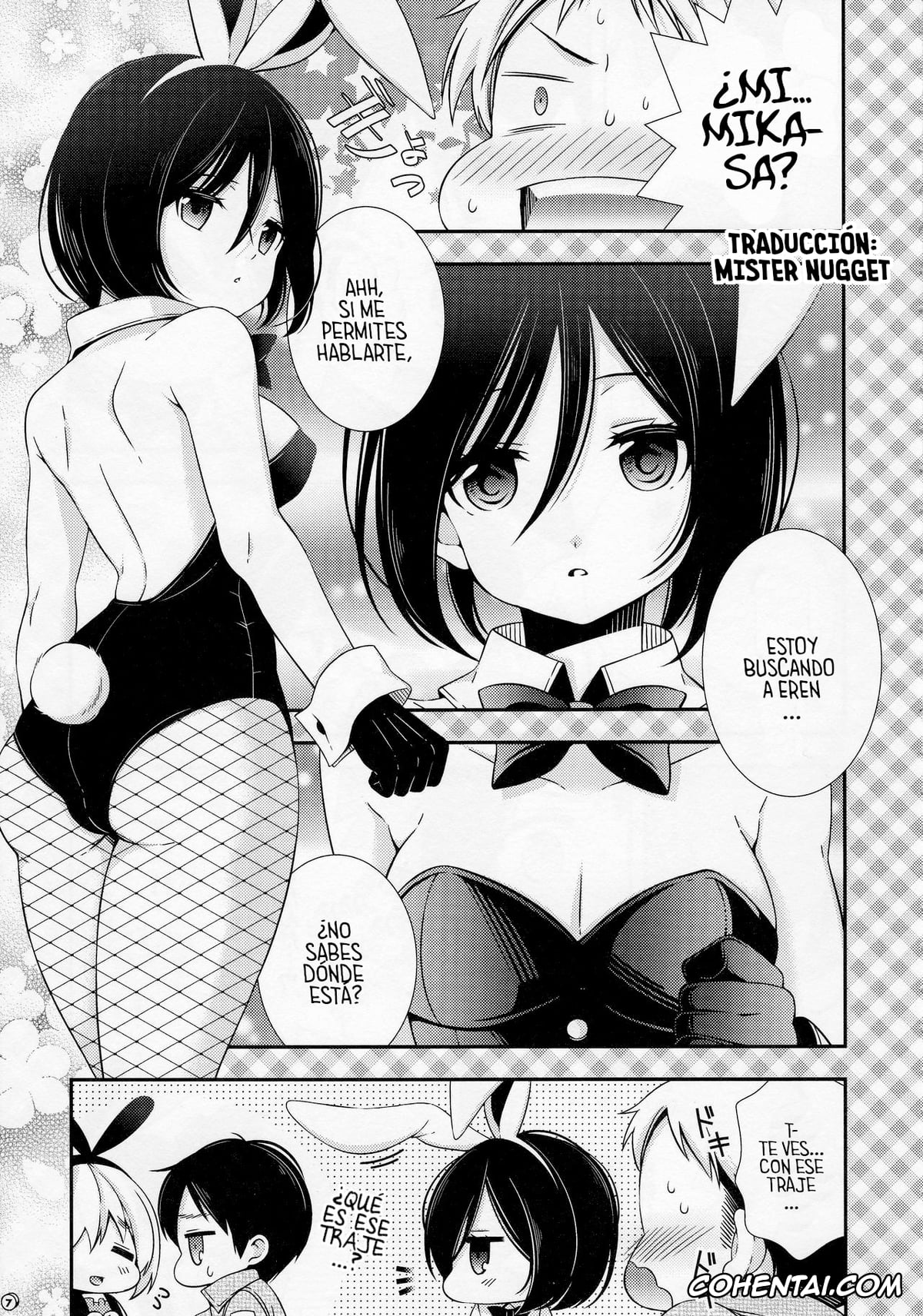 Shingeki No Kyojin | Attack On Titan xxx, Eren Jaeger xxx, Mikasa Ackerman xxx, Bunny Girl no Mikasa to Eroi koto suru Hon (Shingeki no Kyojin), pagina 7
