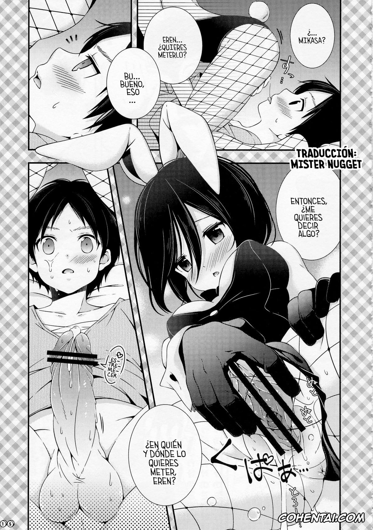 Shingeki No Kyojin | Attack On Titan hentai, Eren Jaeger hentai, Mikasa Ackerman hentai, Bunny Girl no Mikasa to Eroi koto suru Hon (Shingeki no Kyojin), pagina 15