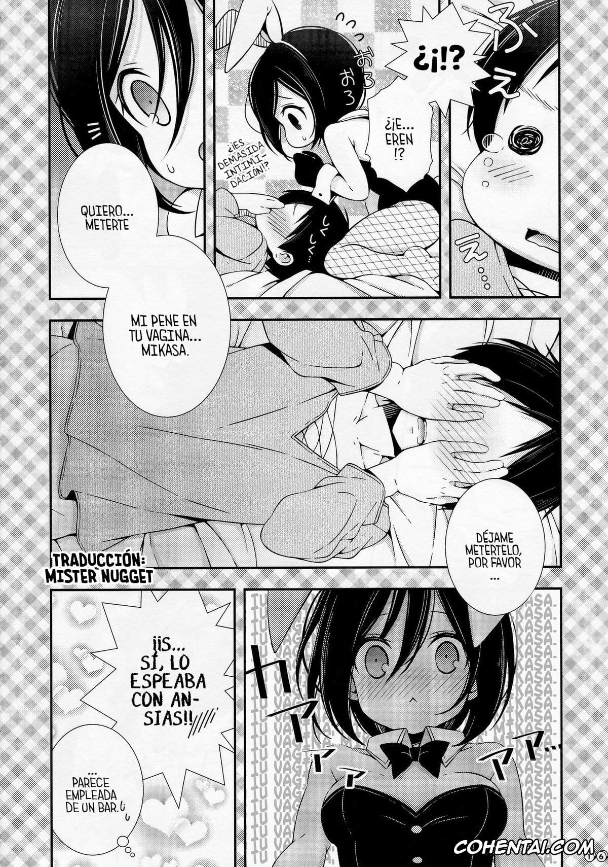 Shingeki No Kyojin | Attack On Titan xxx, Eren Jaeger xxx, Mikasa Ackerman xxx, Bunny Girl no Mikasa to Eroi koto suru Hon (Shingeki no Kyojin), pagina 16
