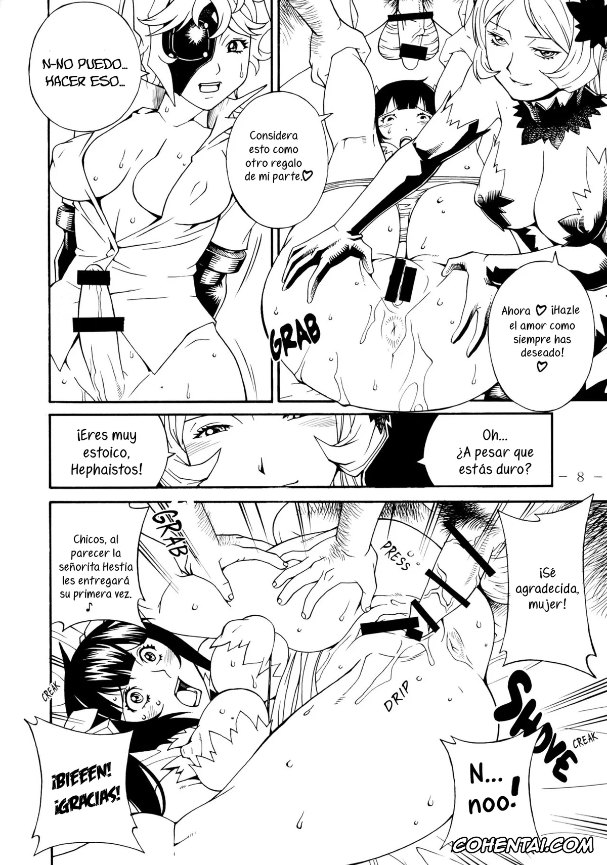 Dungeon ni Deai o Motomeru no wa Machigatteiru Darou ka porno, Freya porno, Hephaistos porno, Hestia porno, Dick Rule (Dungeon ni Deai o Motomeru no wa Machigatteiru Darou ka), pagina 8