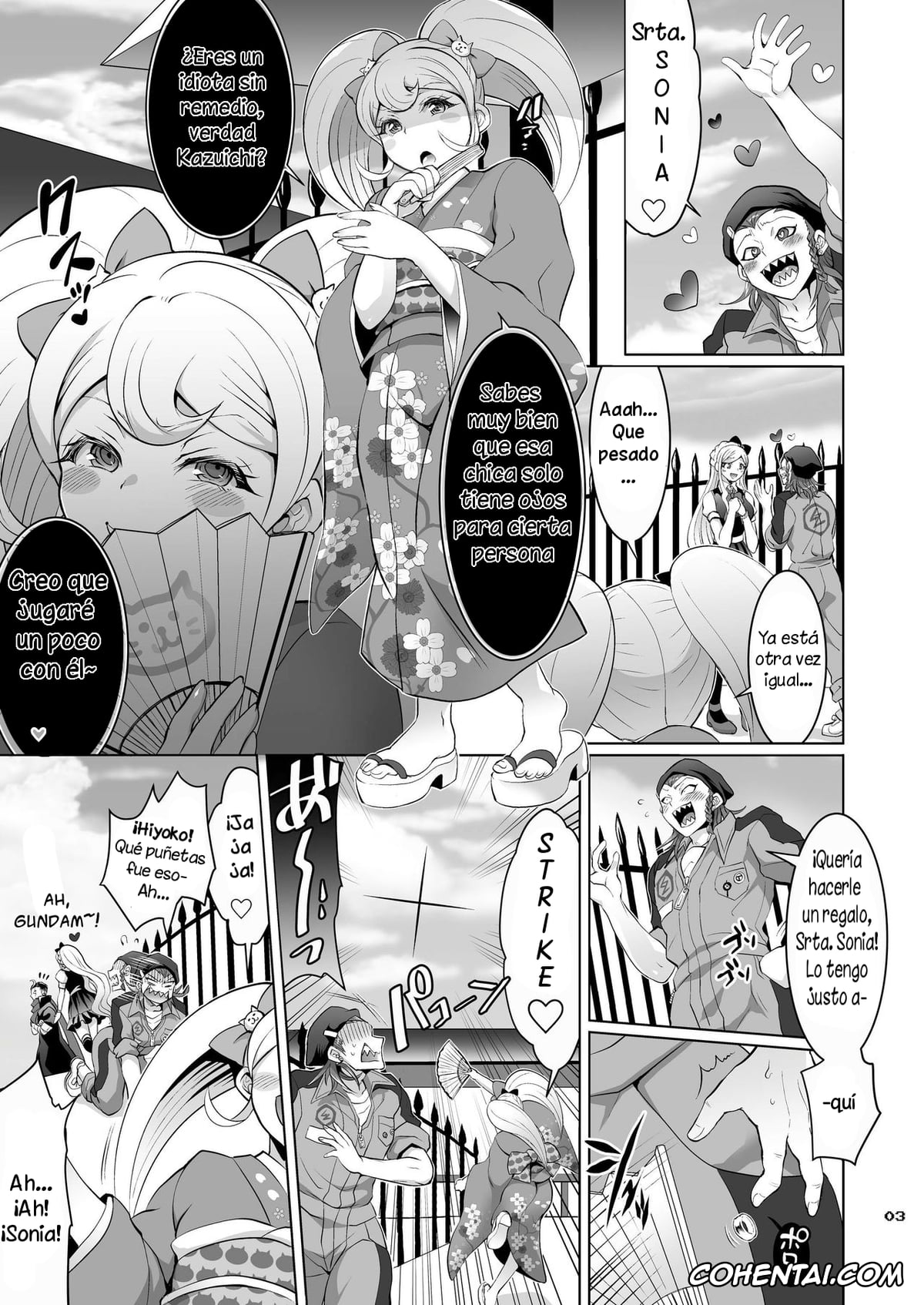 Danganronpa porno, Hiyoko Saionji porno, Kazuichi Soda porno, Mahiru Koizumi porno, Gyakushuu! Otoko no Maron (Super Danganronpa 2), pagina 2