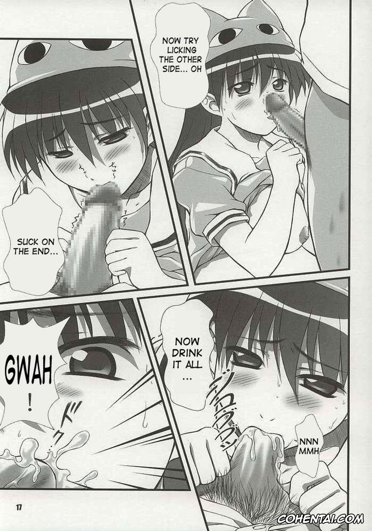 Azumanga Daioh porno, Sakaki porno, Nyangirass Daioh (Azumanga Daioh), pagina 14