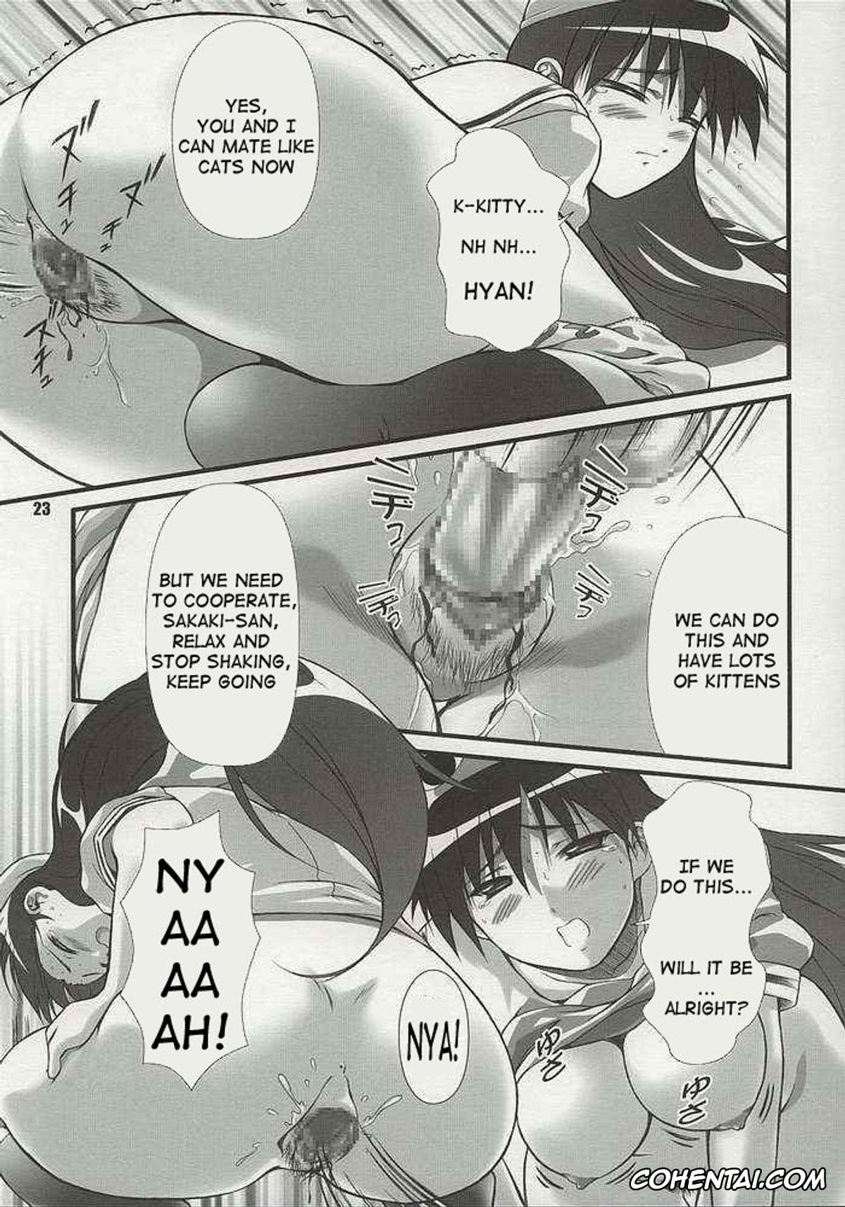 Azumanga Daioh porno, Sakaki porno, Nyangirass Daioh (Azumanga Daioh), pagina 20