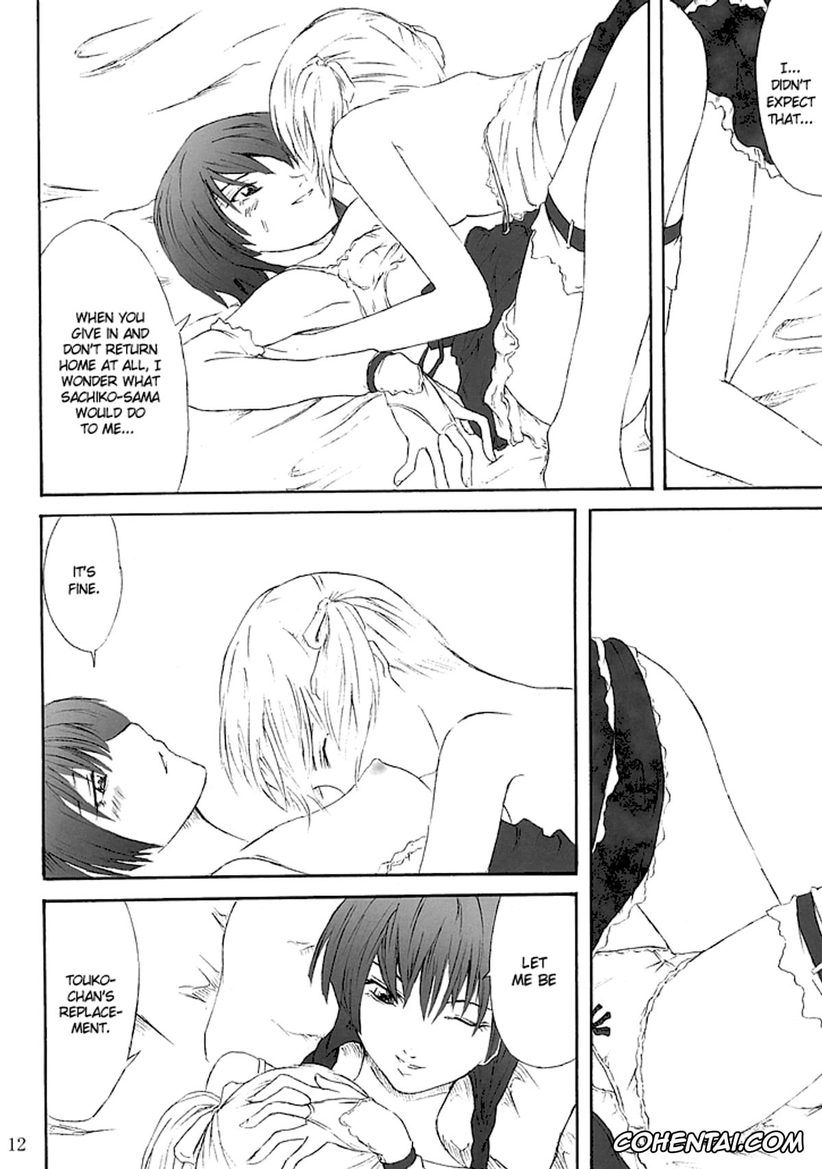 Maria-sama Ga Miteru hentai, Yoshino Shimazu hentai, Yumi Fukuzawa hentai, Ange Noir (Maria-sama ga Miteru), pagina 12