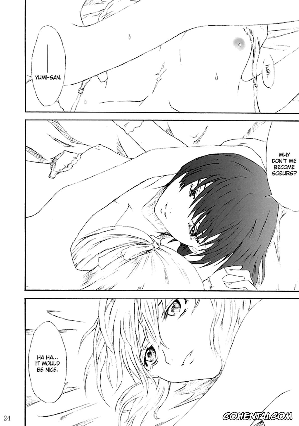 Maria-sama Ga Miteru hentai, Yoshino Shimazu hentai, Yumi Fukuzawa hentai, Ange Noir (Maria-sama ga Miteru), pagina 24