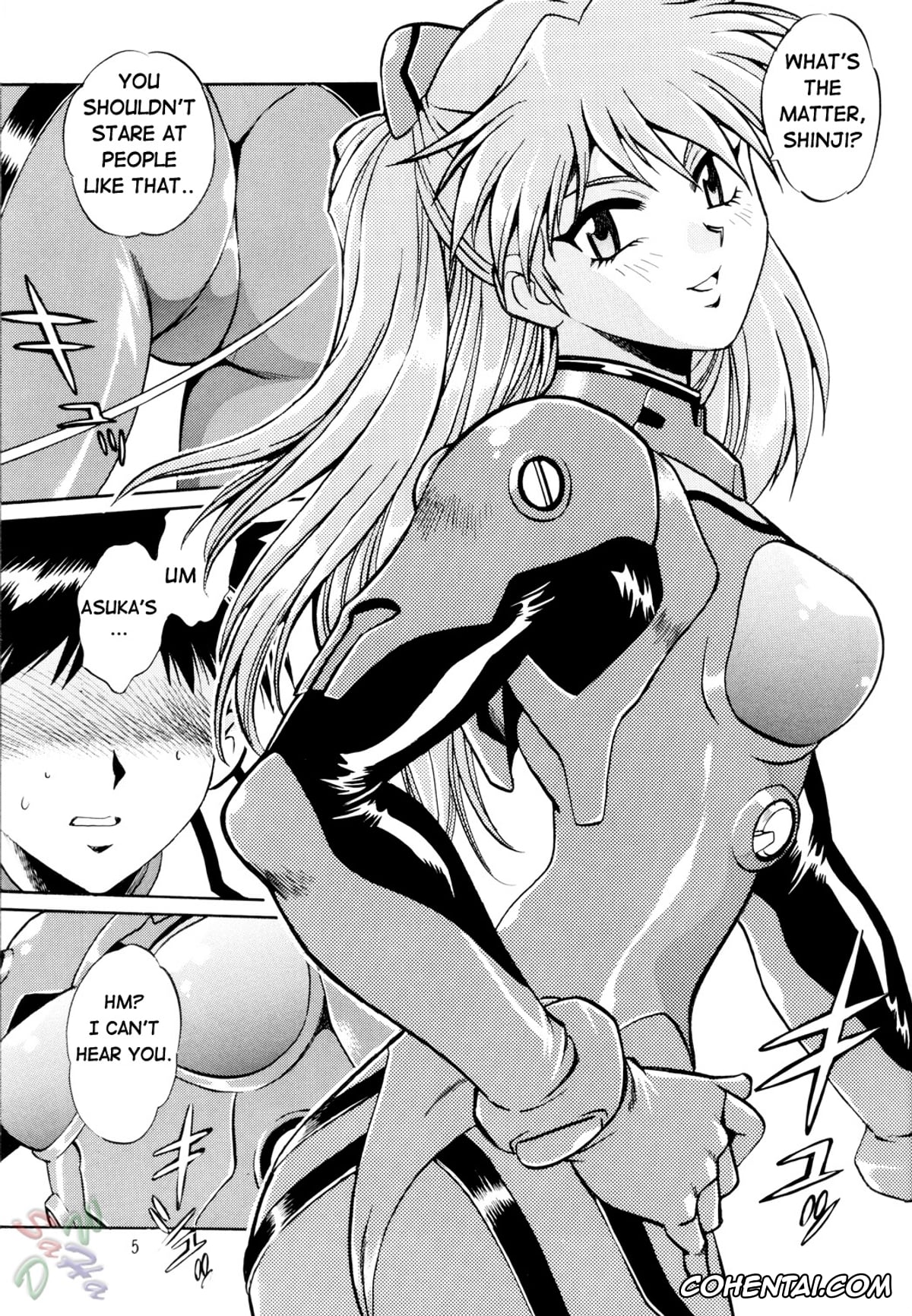 Neon Genesis Evangelion porno, Asuka Langley Soryu porno, Rei Ayanami porno, Shinji Ikari porno, Plug Suit Fetish (Neon Genesis Evangelion), pagina 5