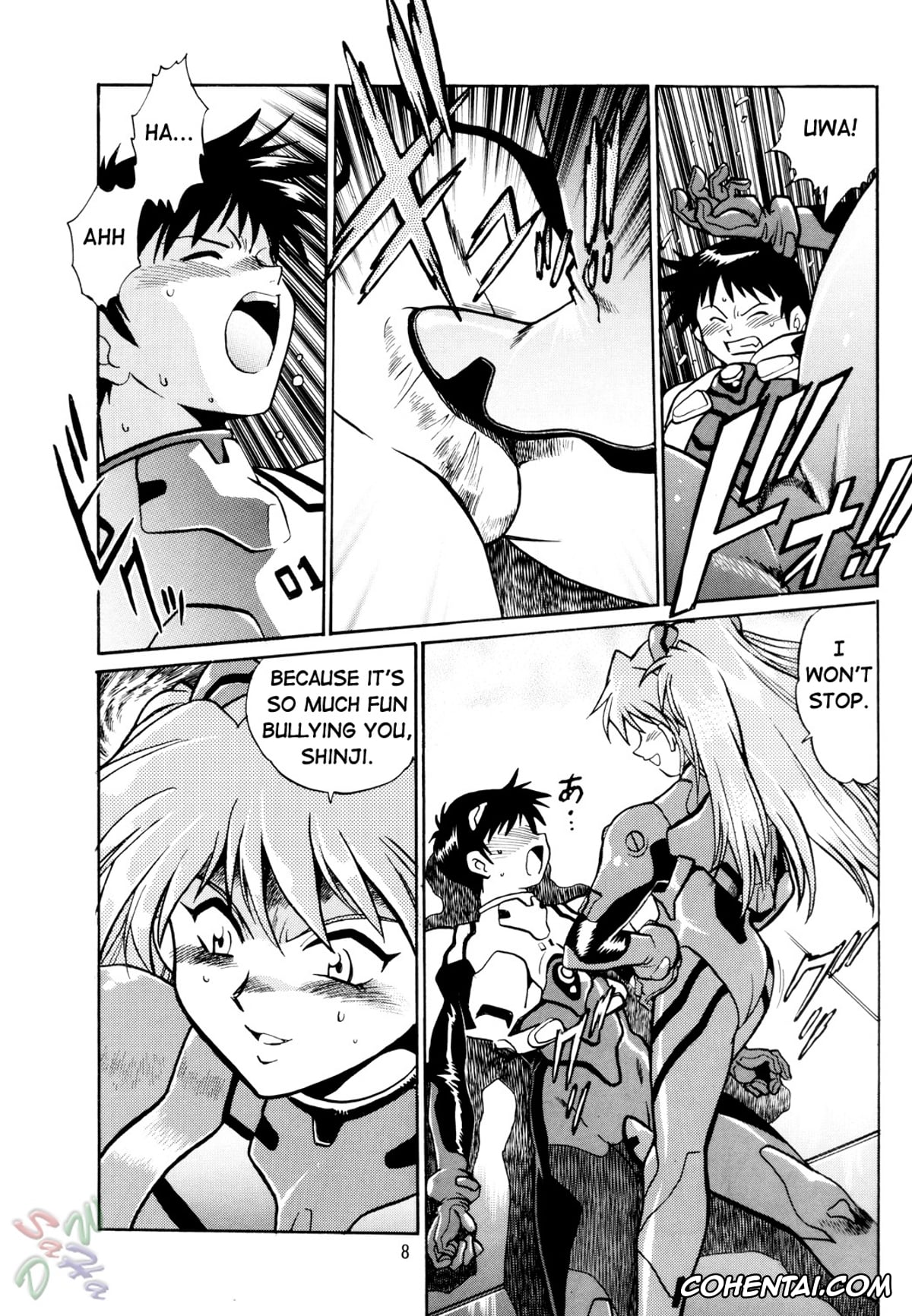Neon Genesis Evangelion porno, Asuka Langley Soryu porno, Rei Ayanami porno, Shinji Ikari porno, Plug Suit Fetish (Neon Genesis Evangelion), pagina 8