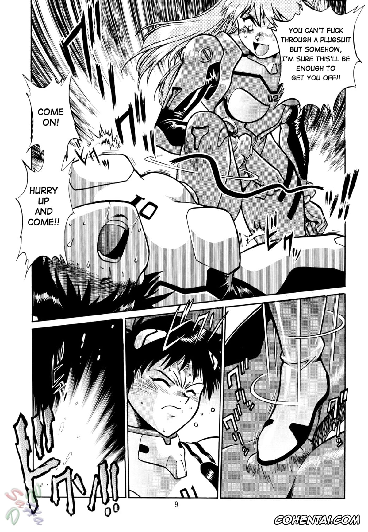 Neon Genesis Evangelion hentai, Asuka Langley Soryu hentai, Rei Ayanami hentai, Shinji Ikari hentai, Plug Suit Fetish (Neon Genesis Evangelion), pagina 9
