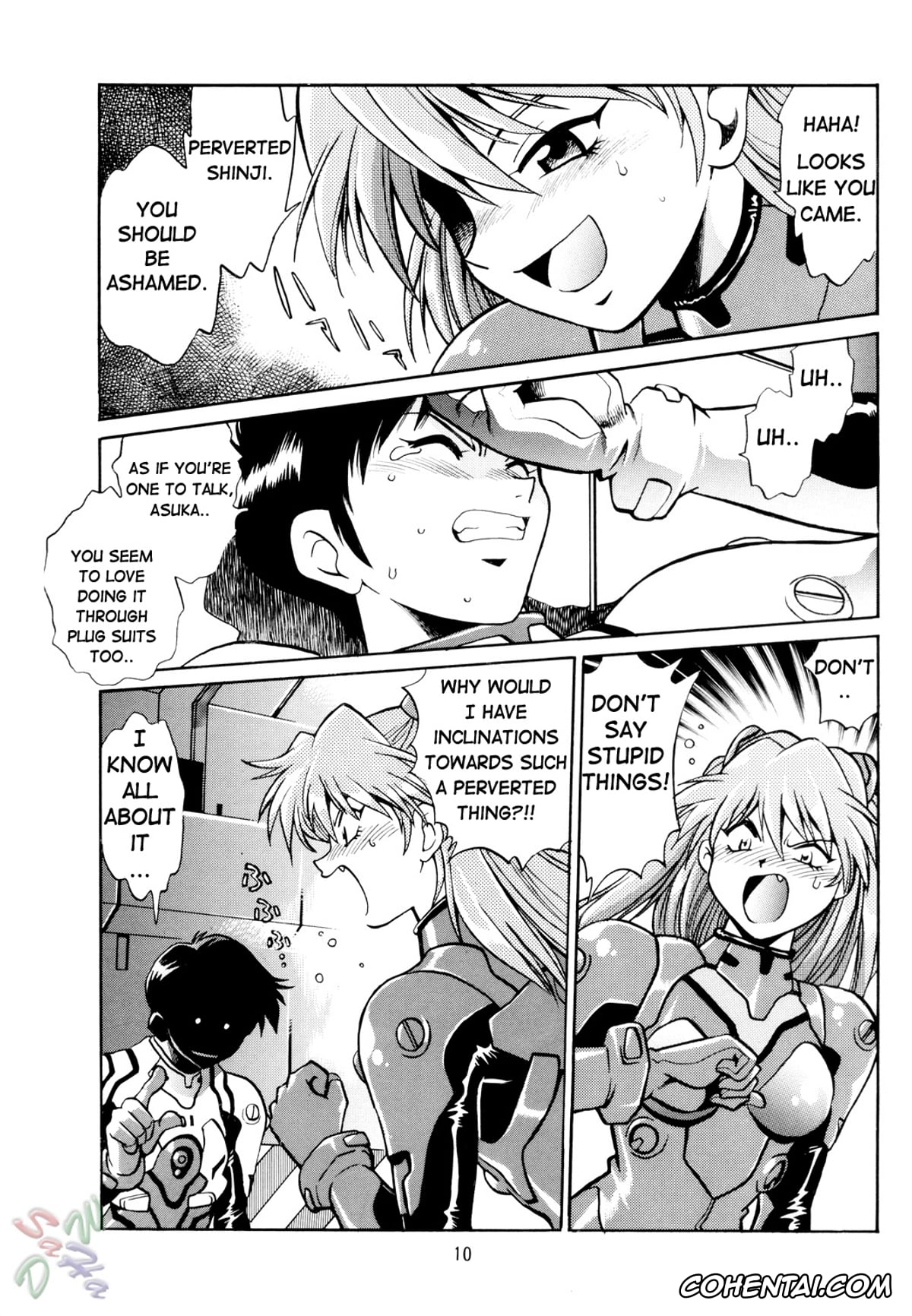 Neon Genesis Evangelion xxx, Asuka Langley Soryu xxx, Rei Ayanami xxx, Shinji Ikari xxx, Plug Suit Fetish (Neon Genesis Evangelion), pagina 10