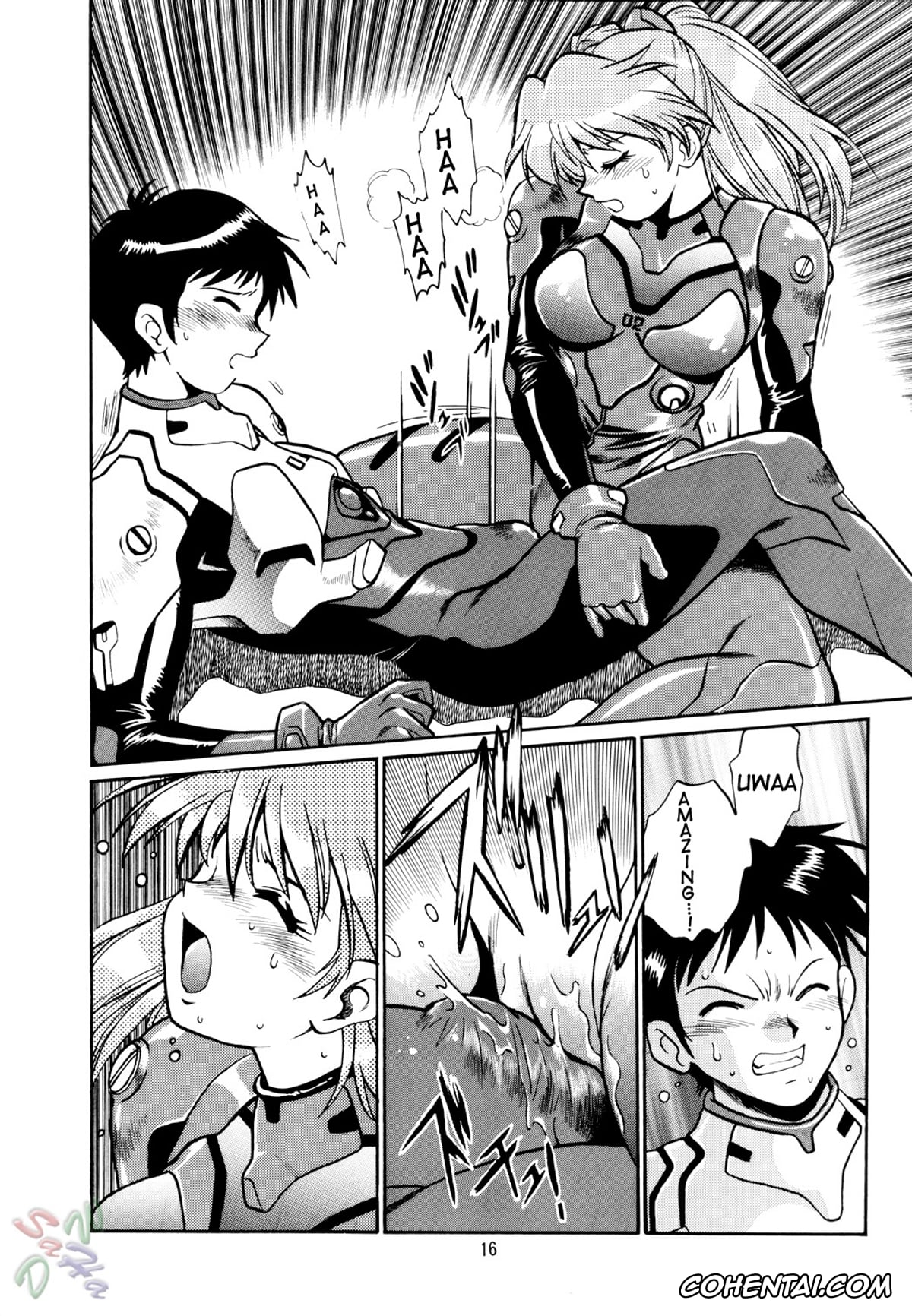 Neon Genesis Evangelion xxx, Asuka Langley Soryu xxx, Rei Ayanami xxx, Shinji Ikari xxx, Plug Suit Fetish (Neon Genesis Evangelion), pagina 16