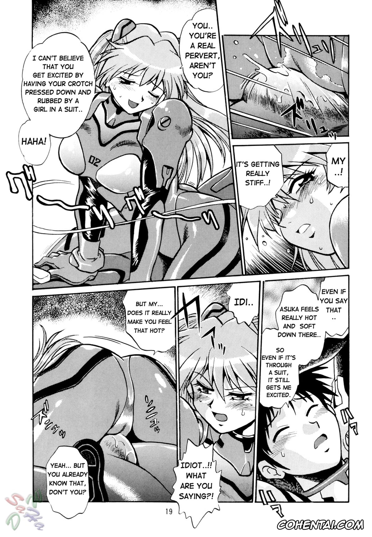 Neon Genesis Evangelion xxx, Asuka Langley Soryu xxx, Rei Ayanami xxx, Shinji Ikari xxx, Plug Suit Fetish (Neon Genesis Evangelion), pagina 19