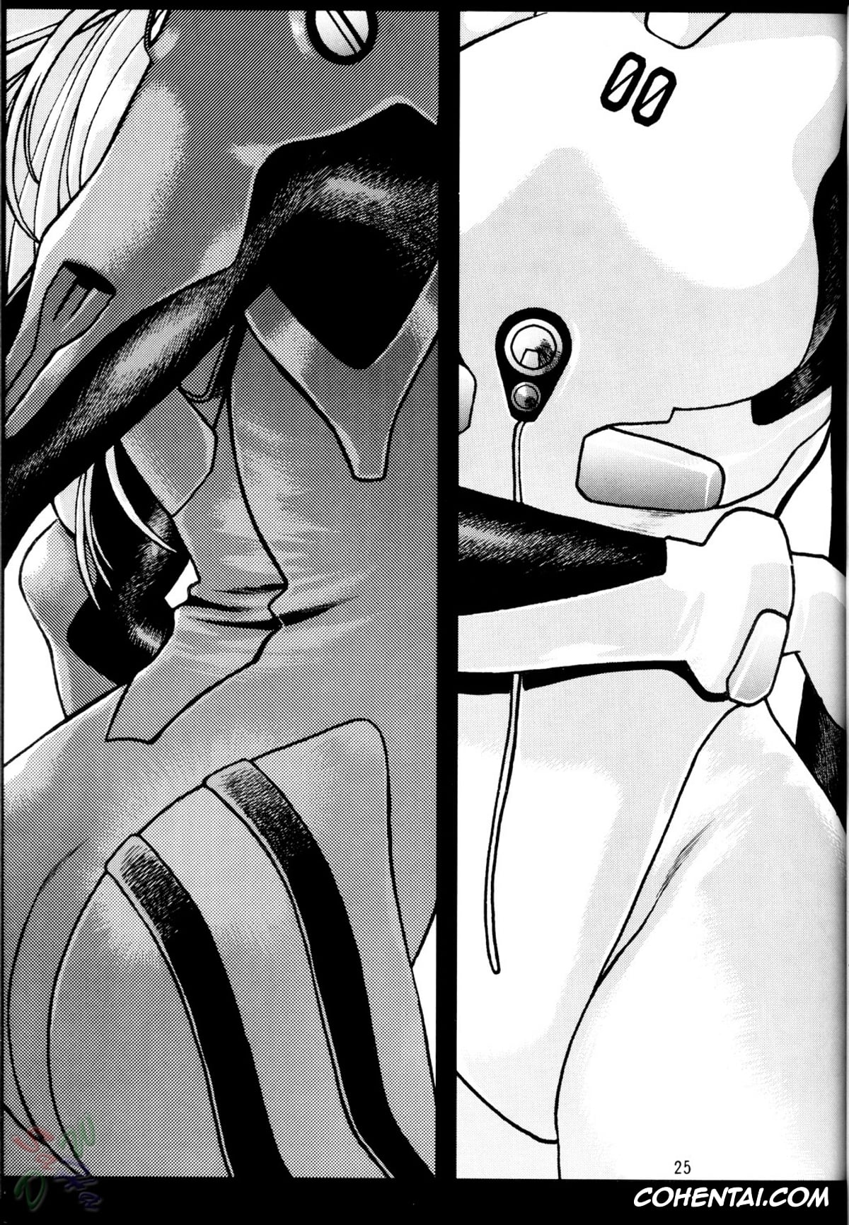 Neon Genesis Evangelion xxx, Asuka Langley Soryu xxx, Rei Ayanami xxx, Shinji Ikari xxx, Plug Suit Fetish (Neon Genesis Evangelion), pagina 25