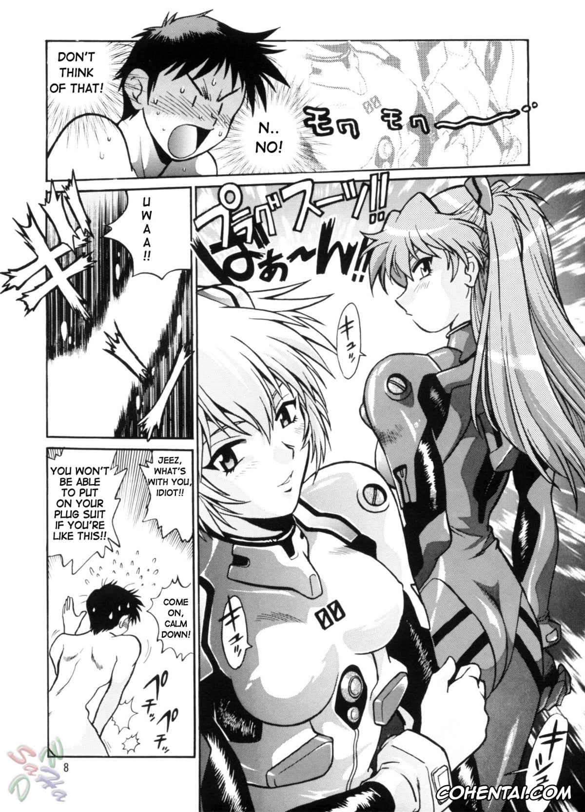 Neon Genesis Evangelion porno, Asuka Langley Soryu porno, Rei Ayanami porno, Shinji Ikari porno, Plug Suit Fetish Vol. 2 (Neon Genesis Evangelion), pagina 8