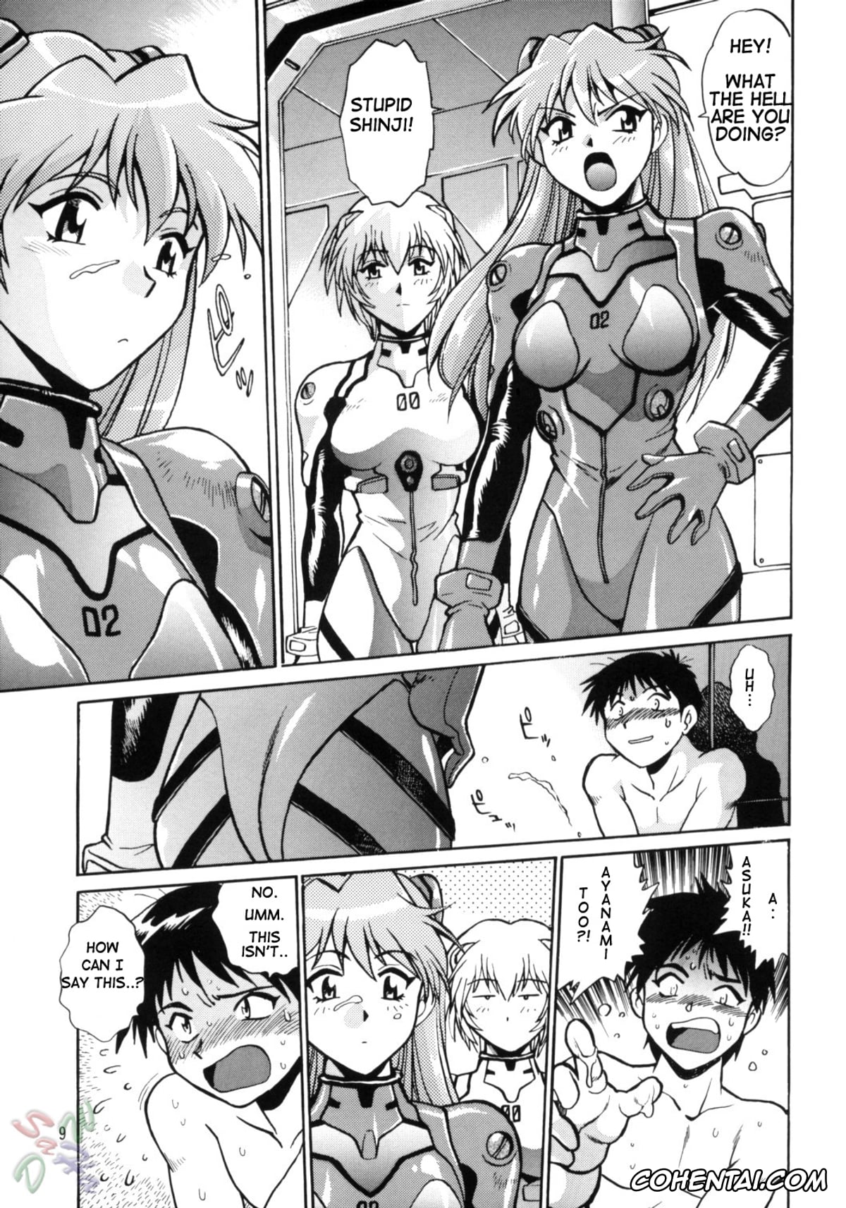 Neon Genesis Evangelion hentai, Asuka Langley Soryu hentai, Rei Ayanami hentai, Shinji Ikari hentai, Plug Suit Fetish Vol. 2 (Neon Genesis Evangelion), pagina 9