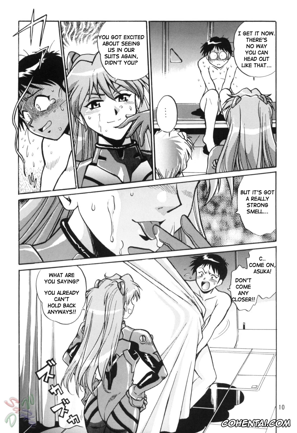 Neon Genesis Evangelion xxx, Asuka Langley Soryu xxx, Rei Ayanami xxx, Shinji Ikari xxx, Plug Suit Fetish Vol. 2 (Neon Genesis Evangelion), pagina 10