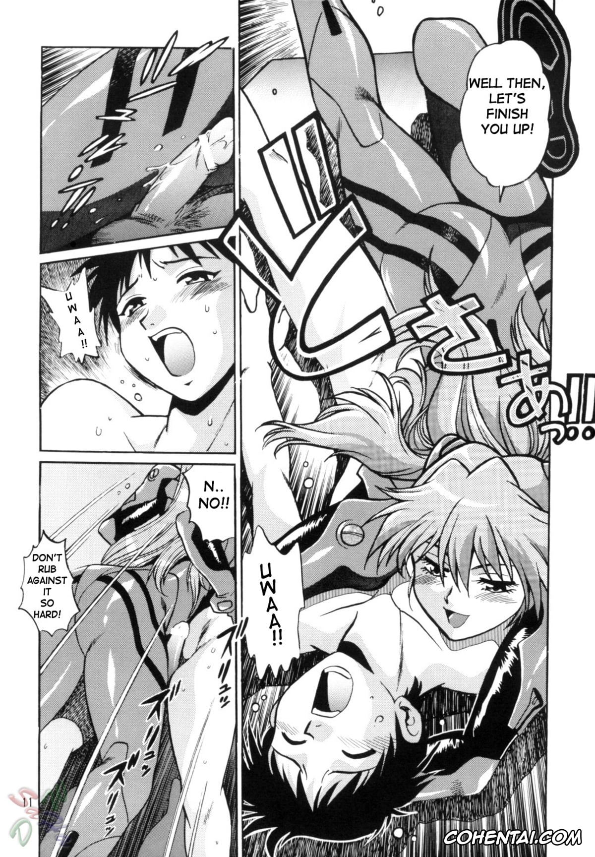 Neon Genesis Evangelion porno, Asuka Langley Soryu porno, Rei Ayanami porno, Shinji Ikari porno, Plug Suit Fetish Vol. 2 (Neon Genesis Evangelion), pagina 11