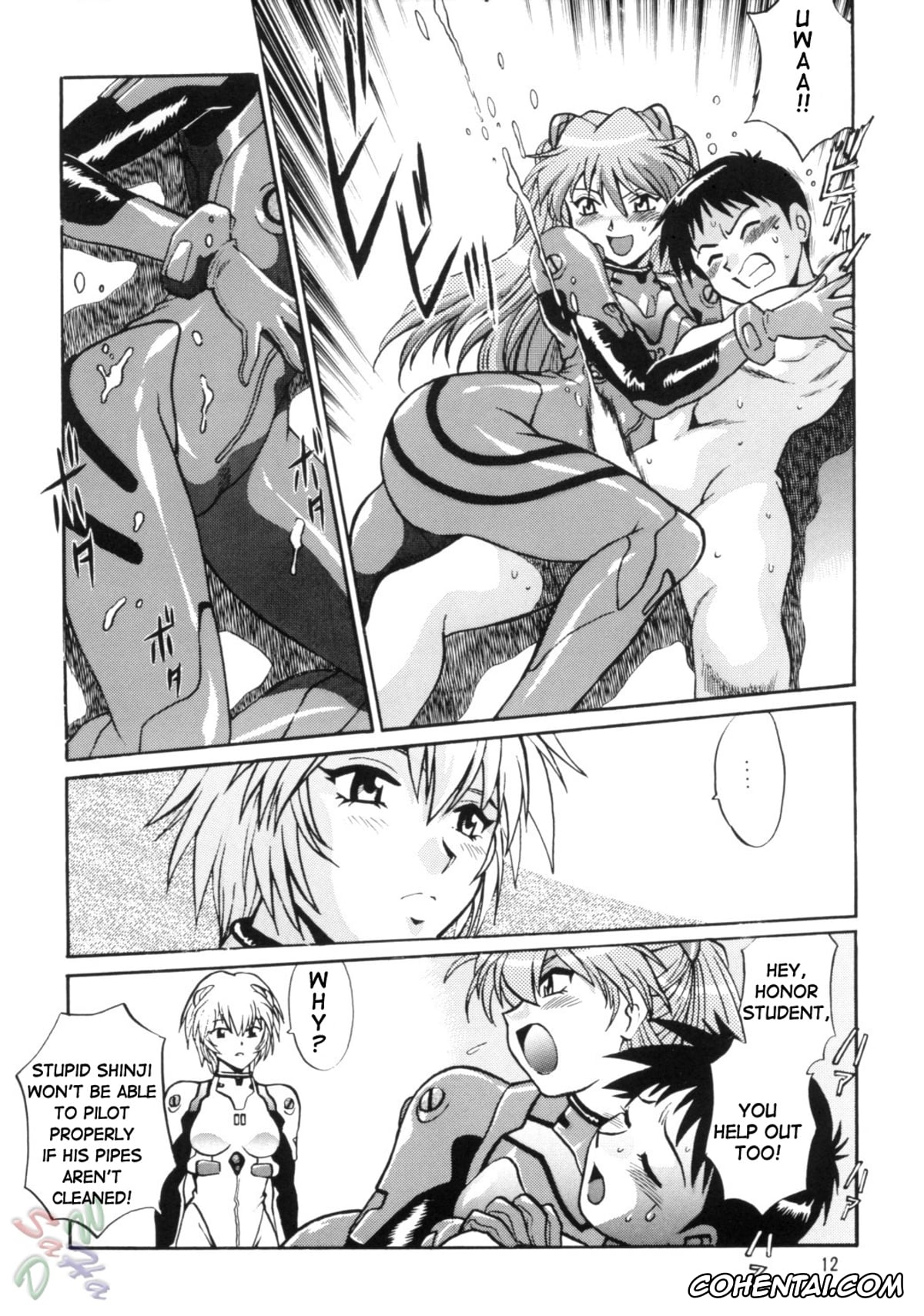 Neon Genesis Evangelion hentai, Asuka Langley Soryu hentai, Rei Ayanami hentai, Shinji Ikari hentai, Plug Suit Fetish Vol. 2 (Neon Genesis Evangelion), pagina 12