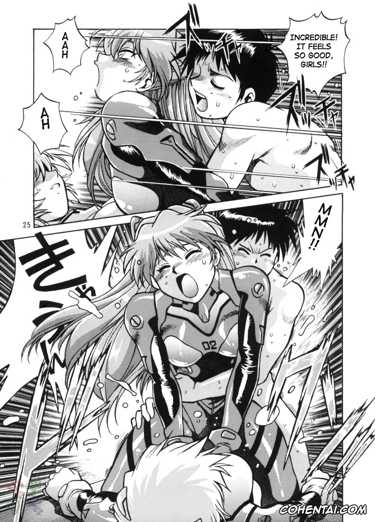 Neon Genesis Evangelion xxx, Asuka Langley Soryu xxx, Rei Ayanami xxx, Shinji Ikari xxx, Plug Suit Fetish Vol. 2 (Neon Genesis Evangelion), pagina 25