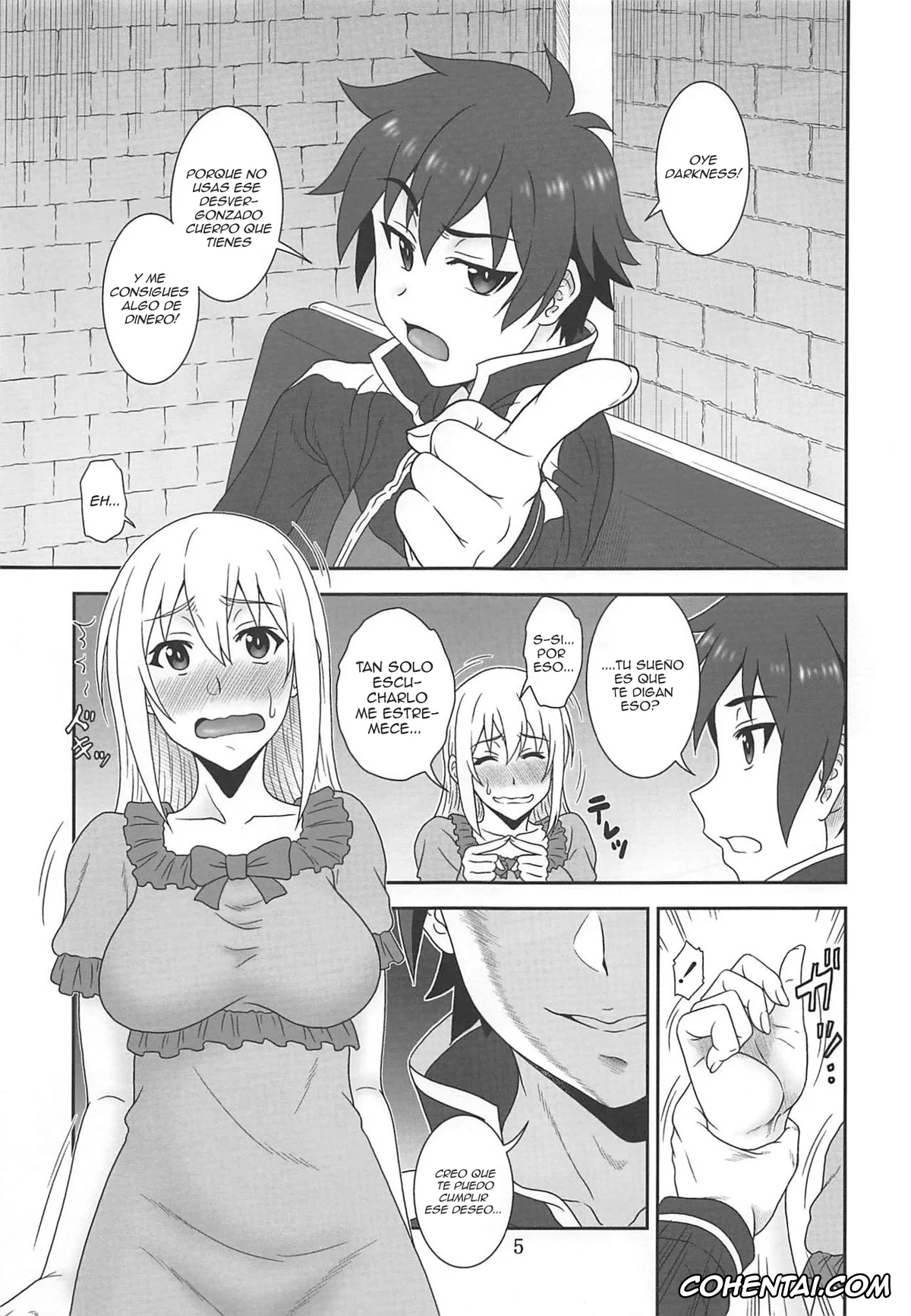 Kono Subarashii Sekai ni Syukufuku o! xxx, Darkness | Lalatina Ford Dustiness xxx, Kazuma Satou xxx, Trouble Darkness 2 (Kono Subarashii Sekai ni Syukufuku o!), pagina 4