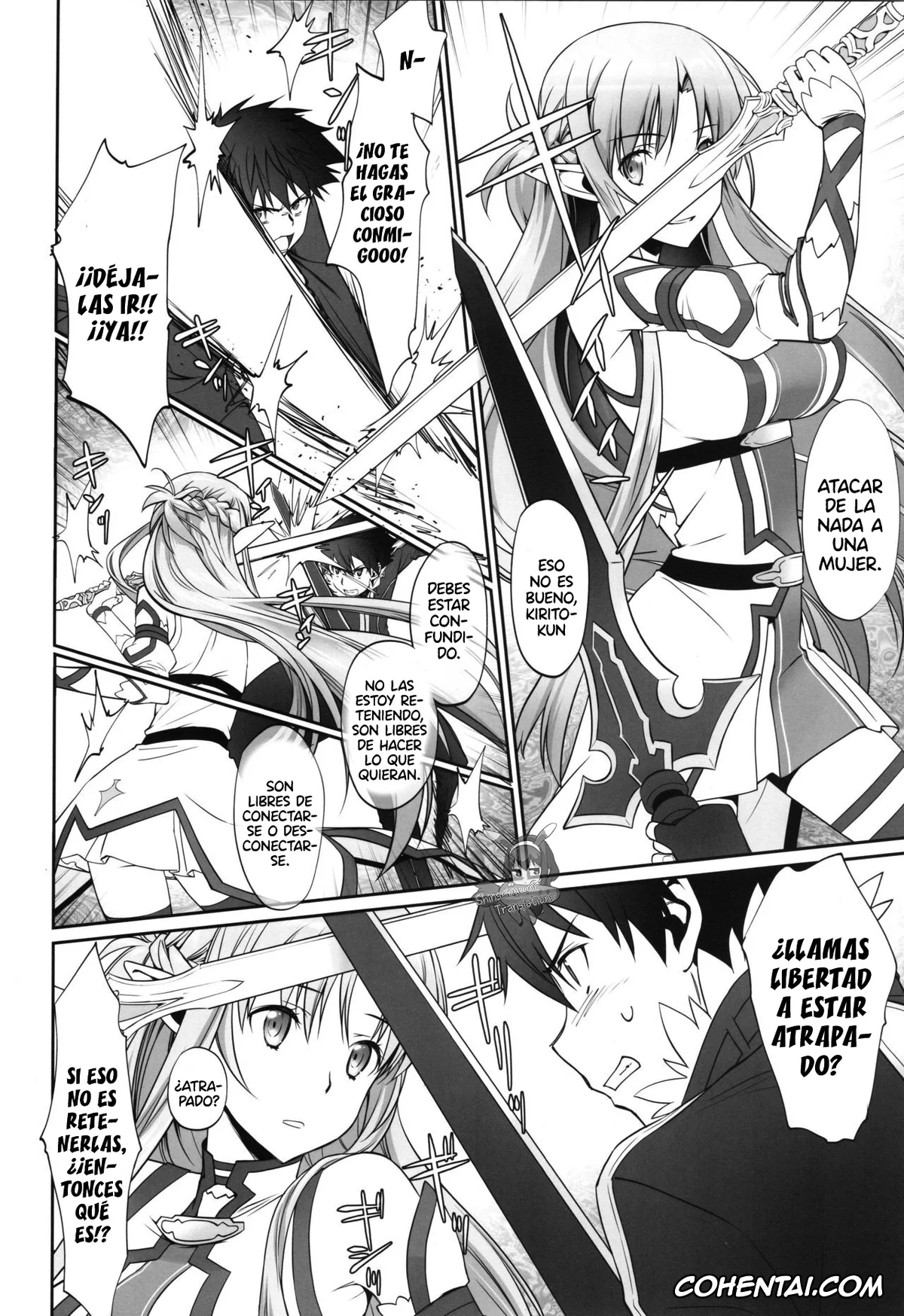 Sword Art Online porno, Kazuto Kirigaya | Kirito porno, Suguha Kirigaya porno, irreversible reaction (Sword Art Online), pagina 5
