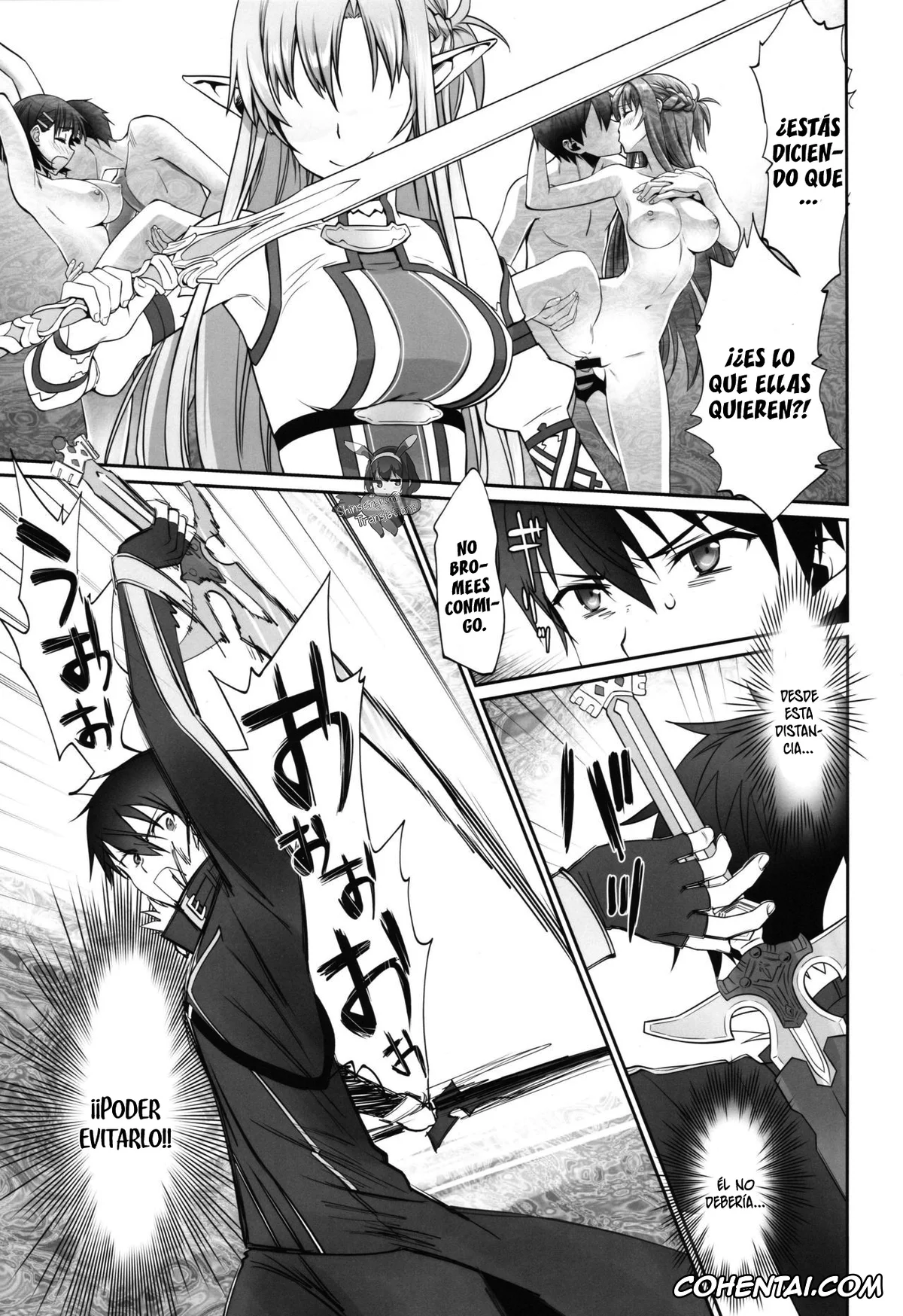Sword Art Online hentai, Kazuto Kirigaya | Kirito hentai, Suguha Kirigaya hentai, irreversible reaction (Sword Art Online), pagina 6