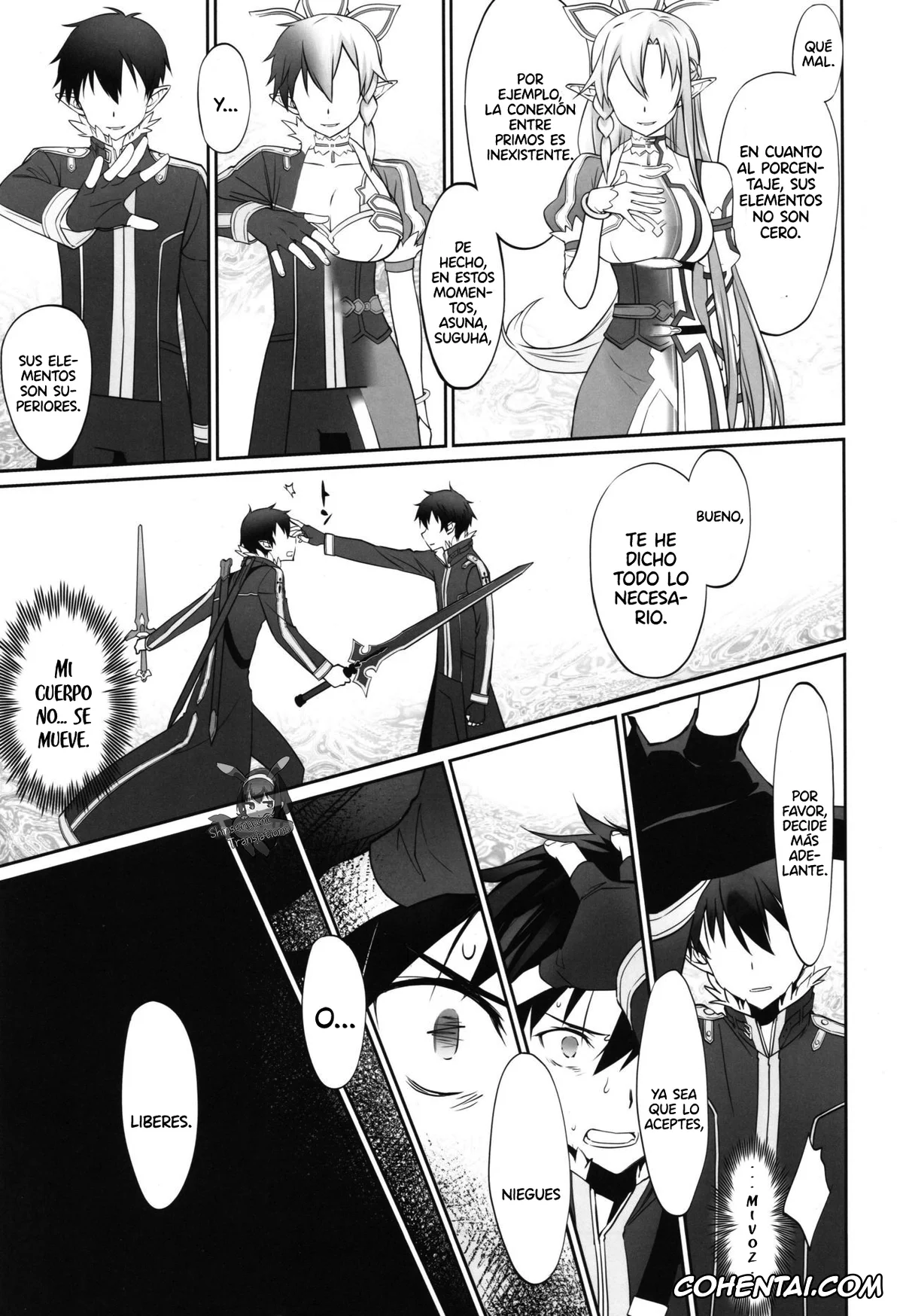 Sword Art Online porno, Kazuto Kirigaya | Kirito porno, Suguha Kirigaya porno, irreversible reaction (Sword Art Online), pagina 8