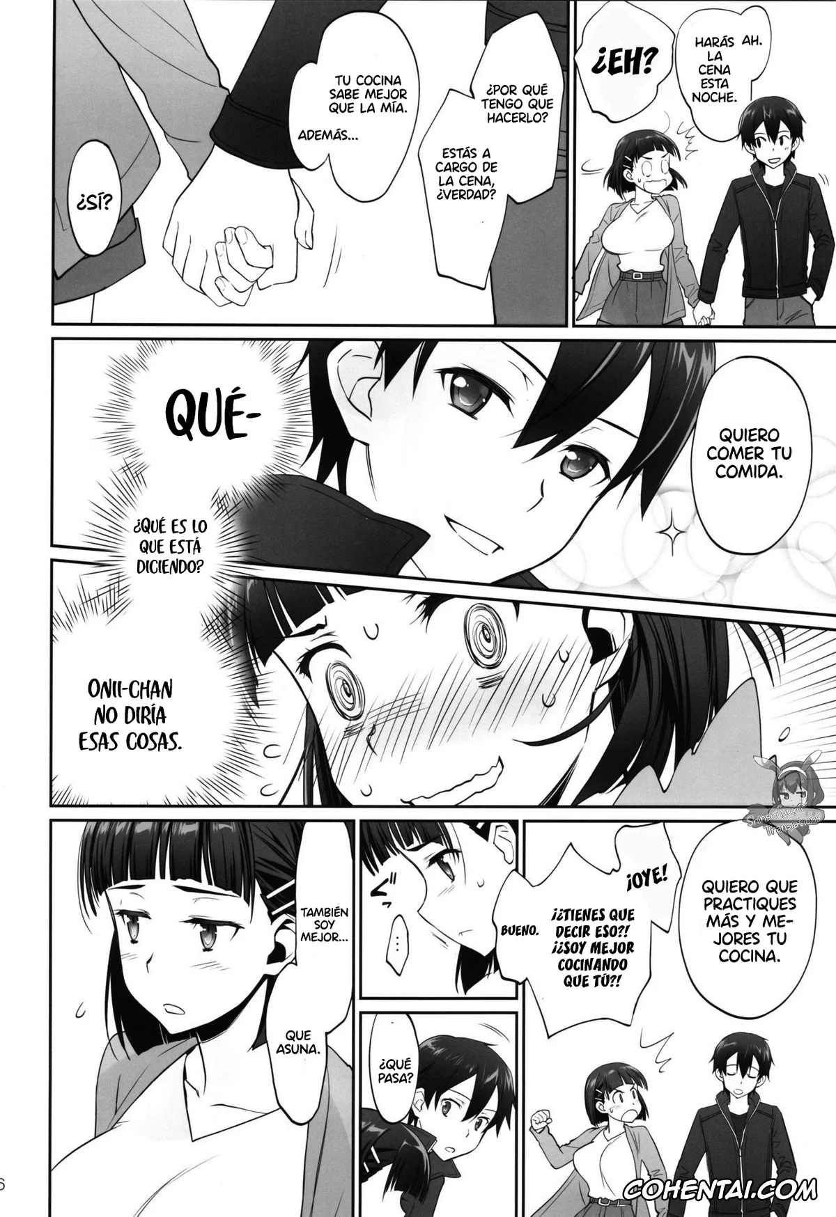 Sword Art Online xxx, Kazuto Kirigaya | Kirito xxx, Suguha Kirigaya xxx, irreversible reaction (Sword Art Online), pagina 25