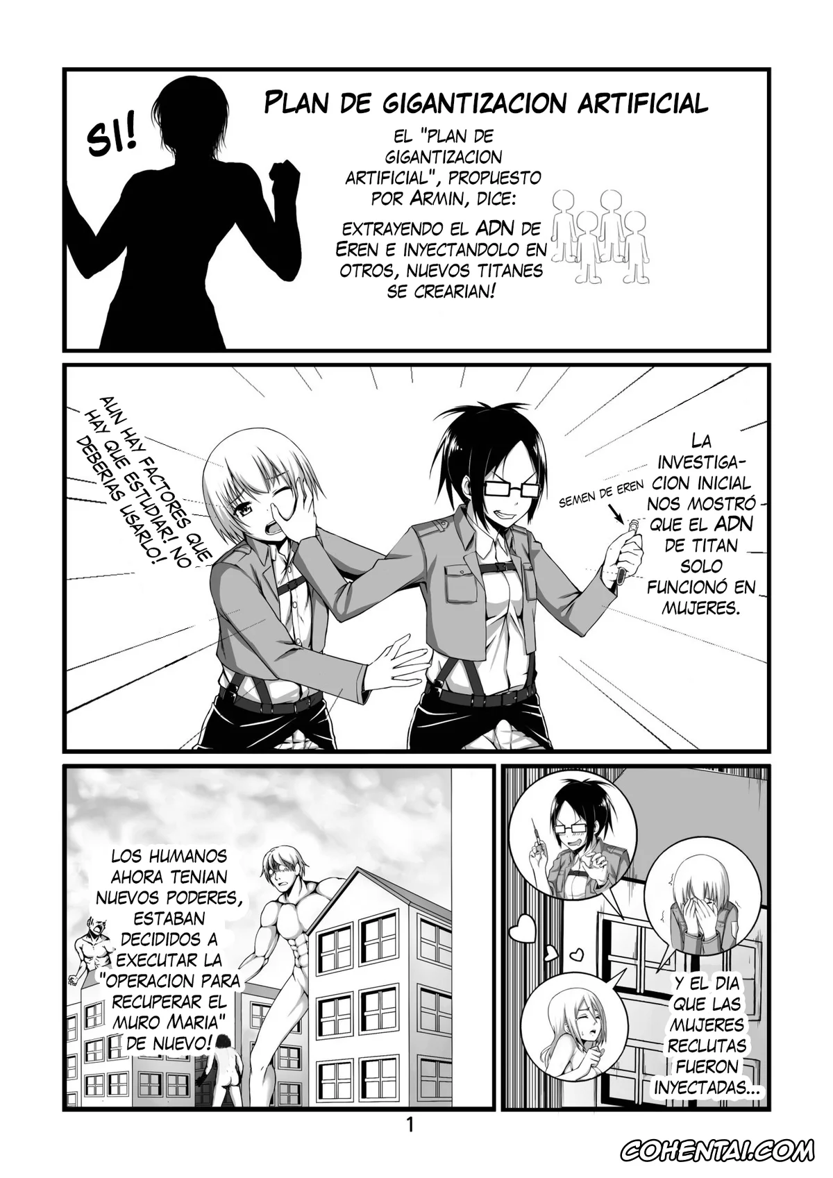 Shingeki No Kyojin | Attack On Titan hentai, Eren Jaeger hentai, Mikasa Ackerman hentai, Sasha Blouse hentai, Shingeki no Yoku Onna (Shingeki no Kyojin), pagina 3