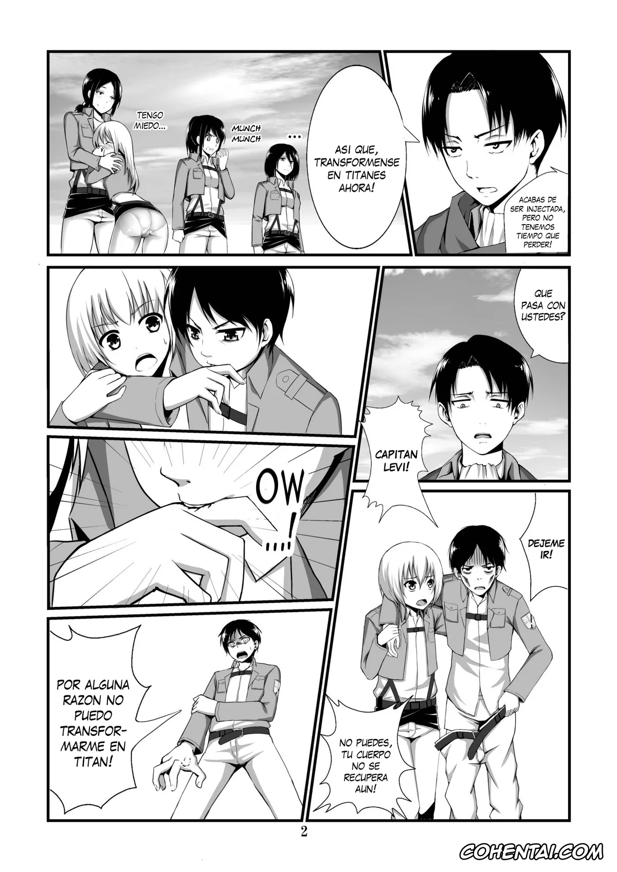 Shingeki No Kyojin | Attack On Titan xxx, Eren Jaeger xxx, Mikasa Ackerman xxx, Sasha Blouse xxx, Shingeki no Yoku Onna (Shingeki no Kyojin), pagina 4