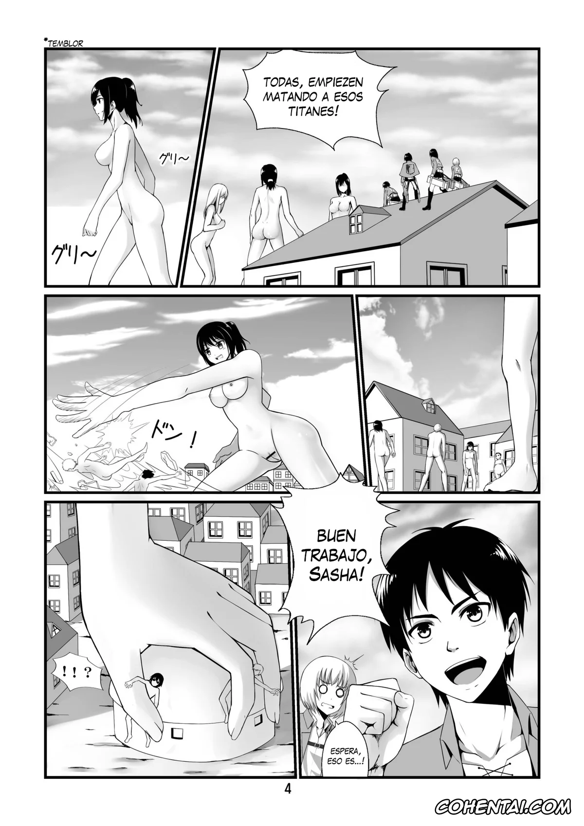 Shingeki No Kyojin | Attack On Titan hentai, Eren Jaeger hentai, Mikasa Ackerman hentai, Sasha Blouse hentai, Shingeki no Yoku Onna (Shingeki no Kyojin), pagina 6