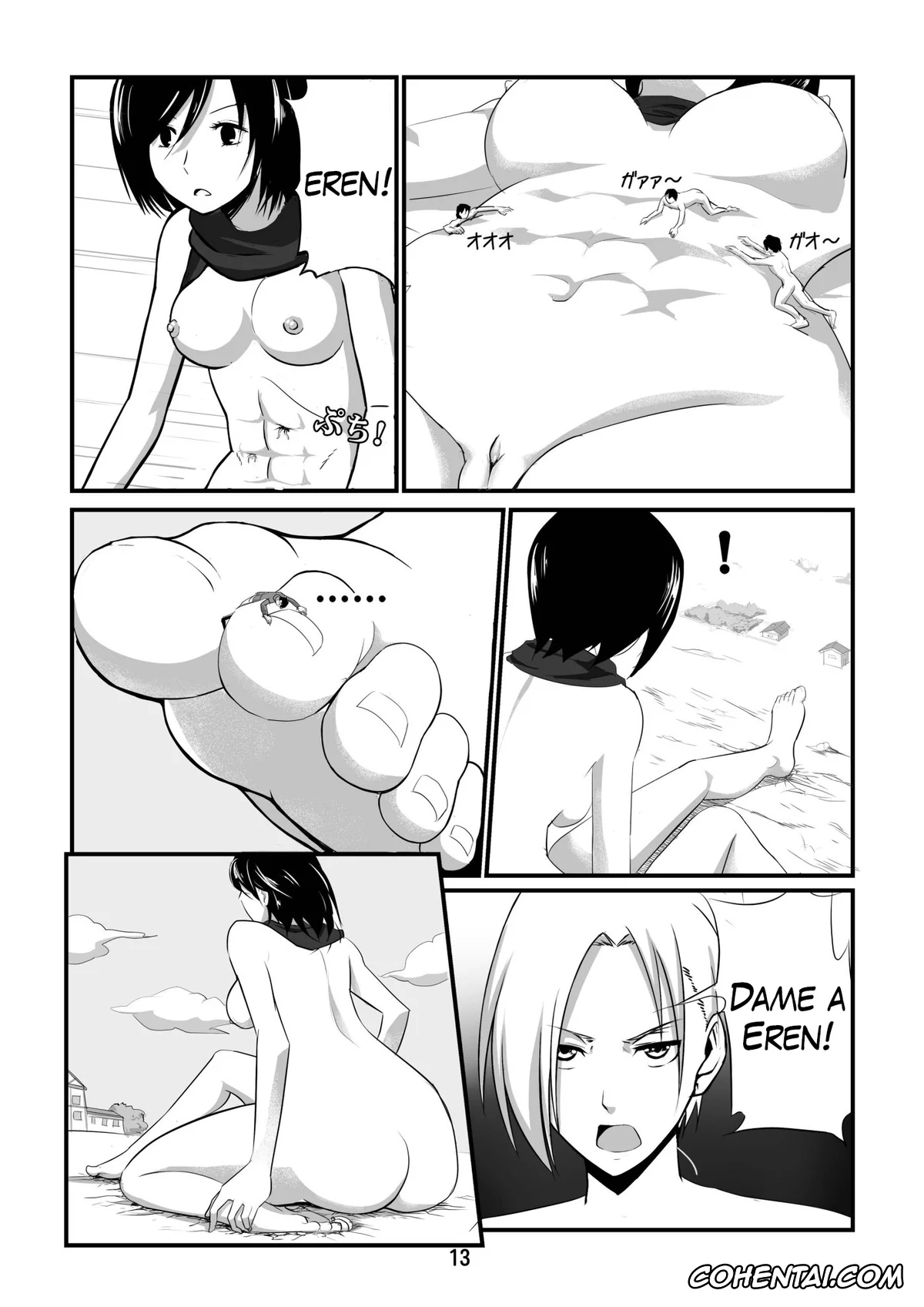 Shingeki No Kyojin | Attack On Titan hentai, Eren Jaeger hentai, Mikasa Ackerman hentai, Sasha Blouse hentai, Shingeki no Yoku Onna (Shingeki no Kyojin), pagina 15