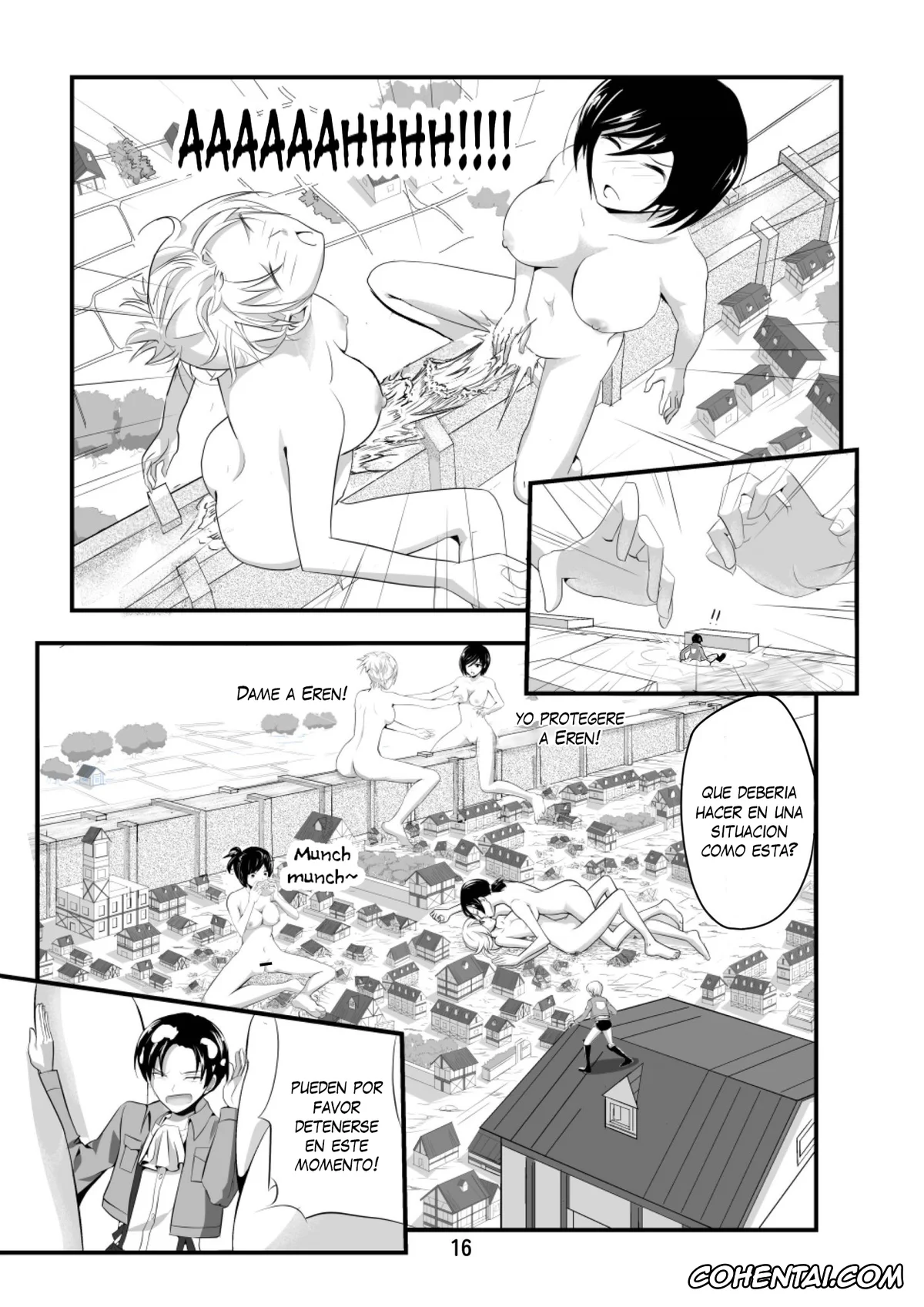 Shingeki No Kyojin | Attack On Titan hentai, Eren Jaeger hentai, Mikasa Ackerman hentai, Sasha Blouse hentai, Shingeki no Yoku Onna (Shingeki no Kyojin), pagina 18