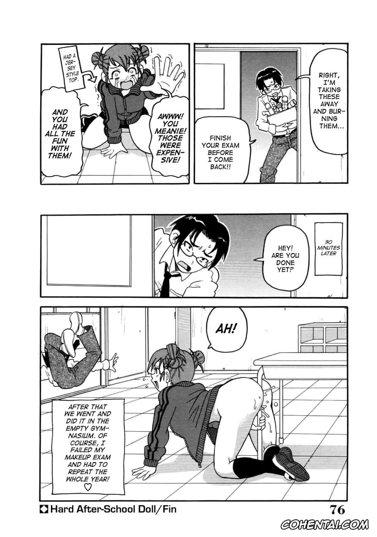 Manga xxx, Tankoubon xxx, Chou Monzetsu Curriculum, pagina 76