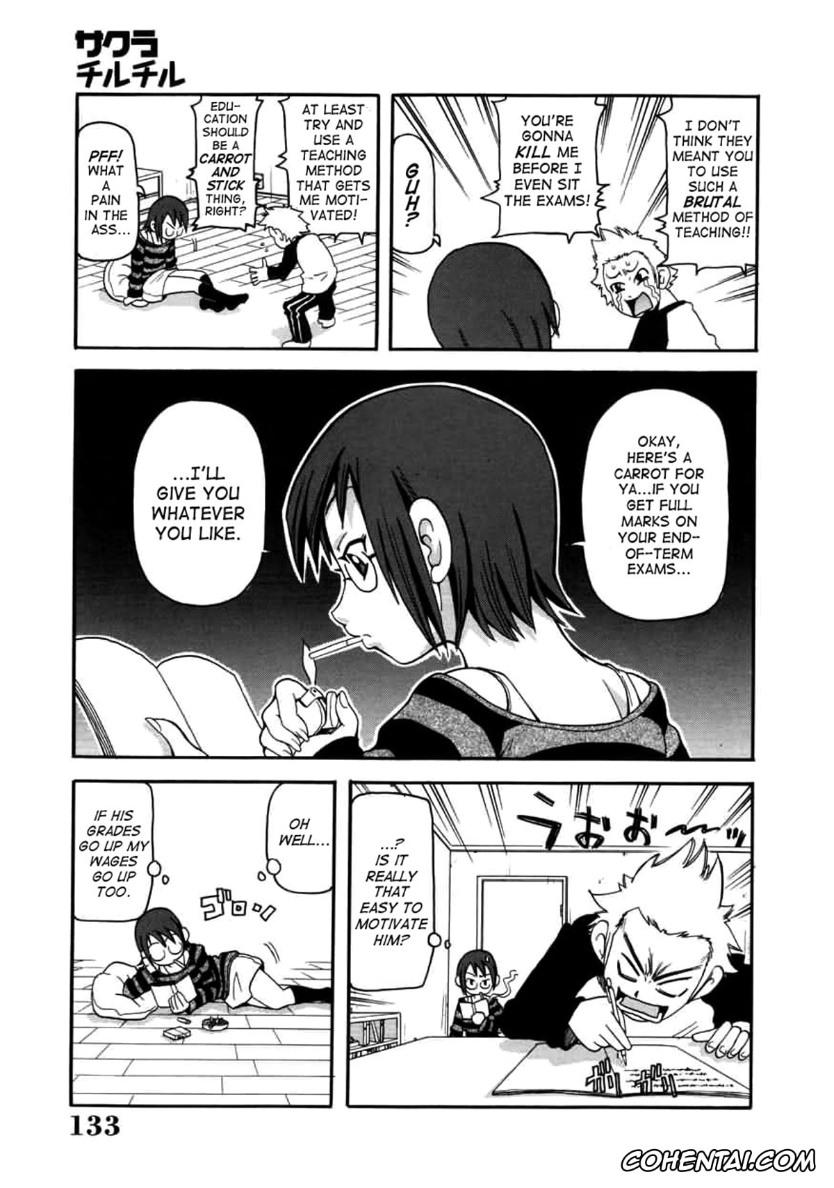 Manga xxx, Tankoubon xxx, Chou Monzetsu Curriculum, pagina 133