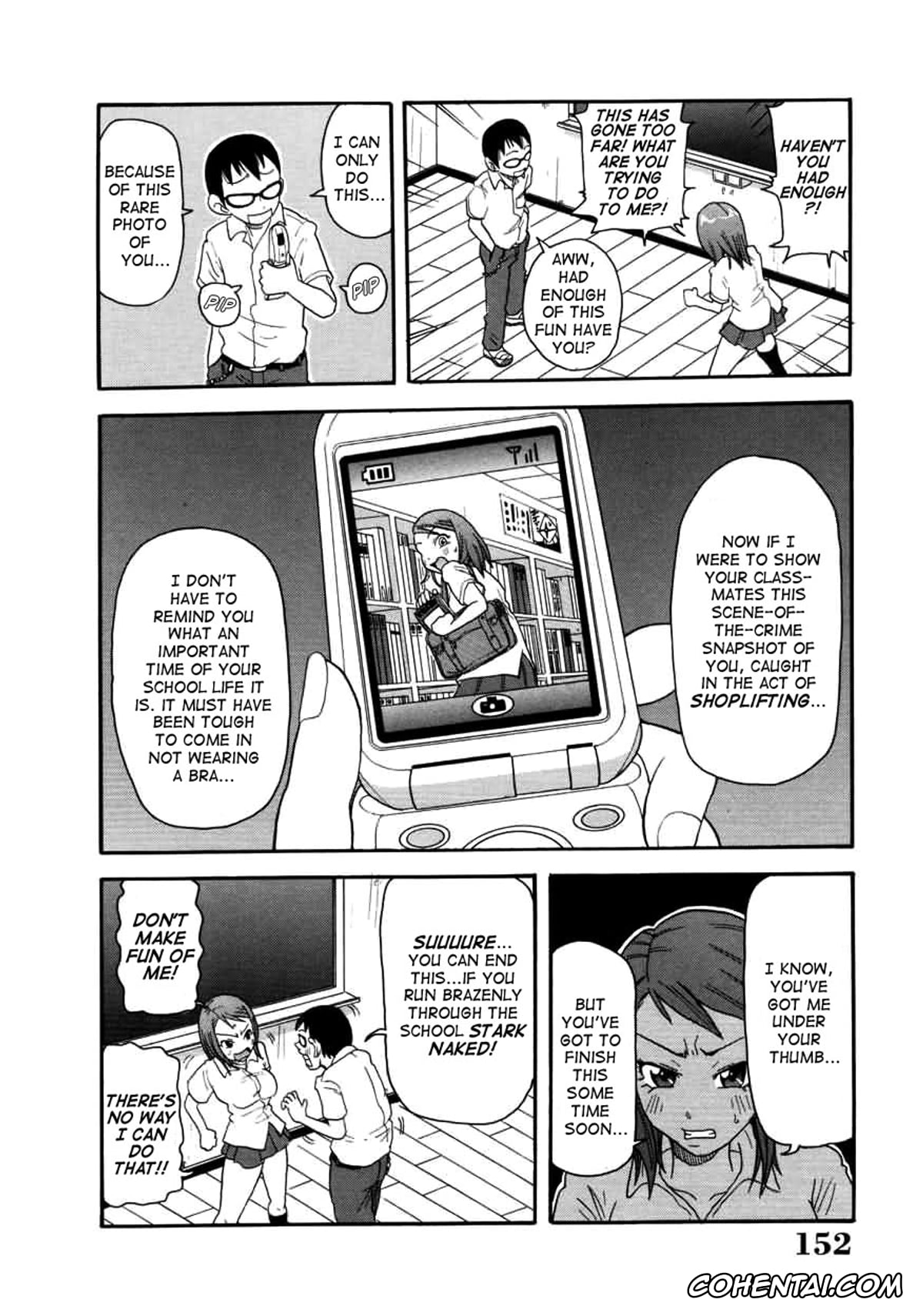 Manga porno, Tankoubon porno, Chou Monzetsu Curriculum, pagina 152