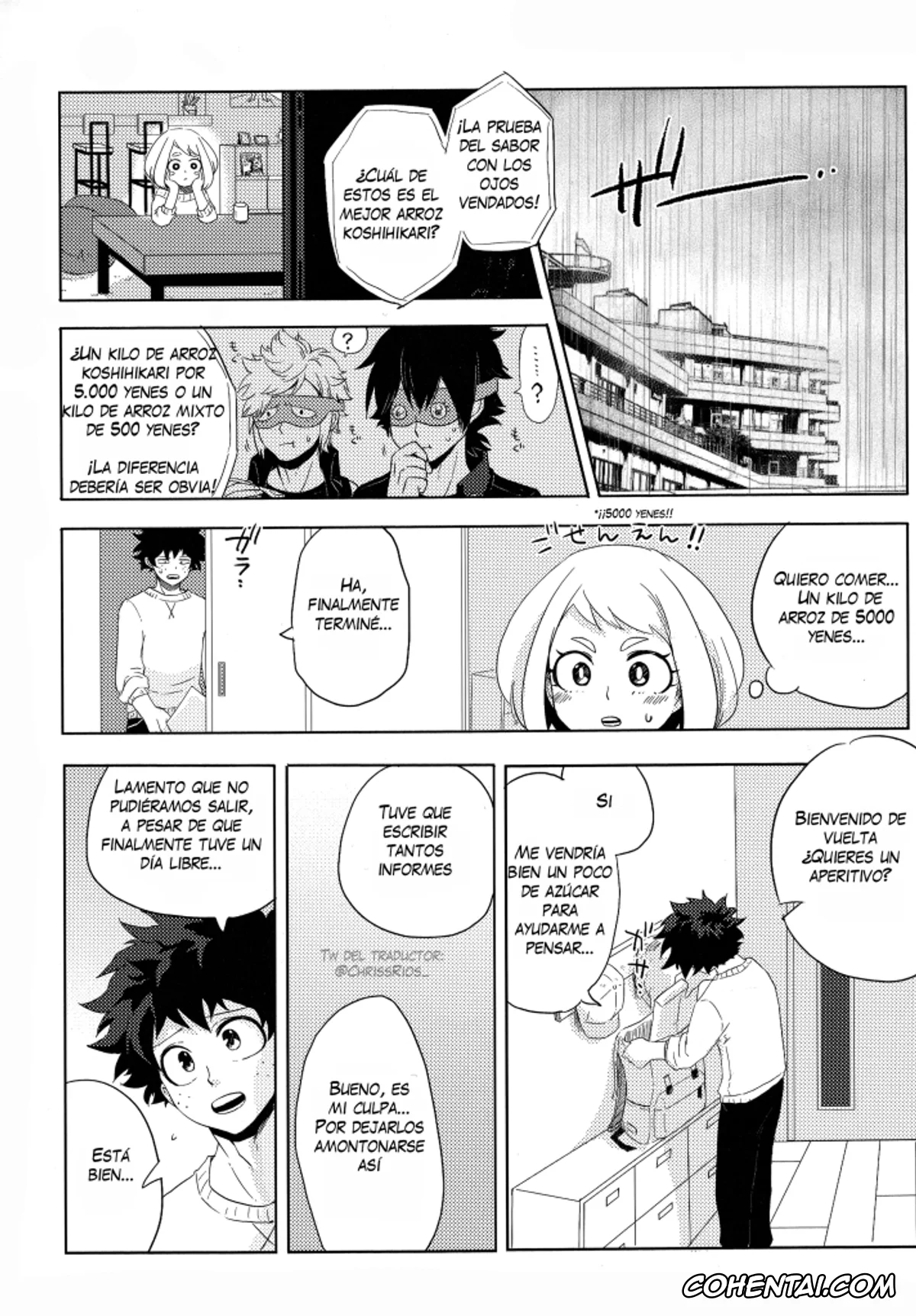 My Hero Academia | Boku No Hero Academia hentai, Izuku Midoriya hentai, Ochako Uraraka hentai, Mekakushi Tea Time (Boku no Hero Academia), pagina 3