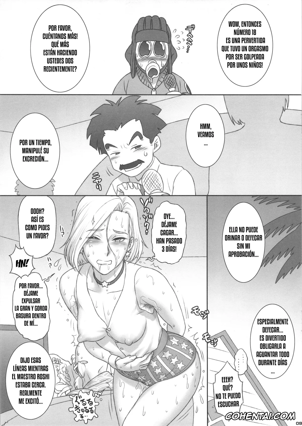Dragon Ball Z hentai, Android 18 hentai, Krillin hentai, NIPPON NYAN NYAN BALL Z (Dragon Ball Z), pagina 9