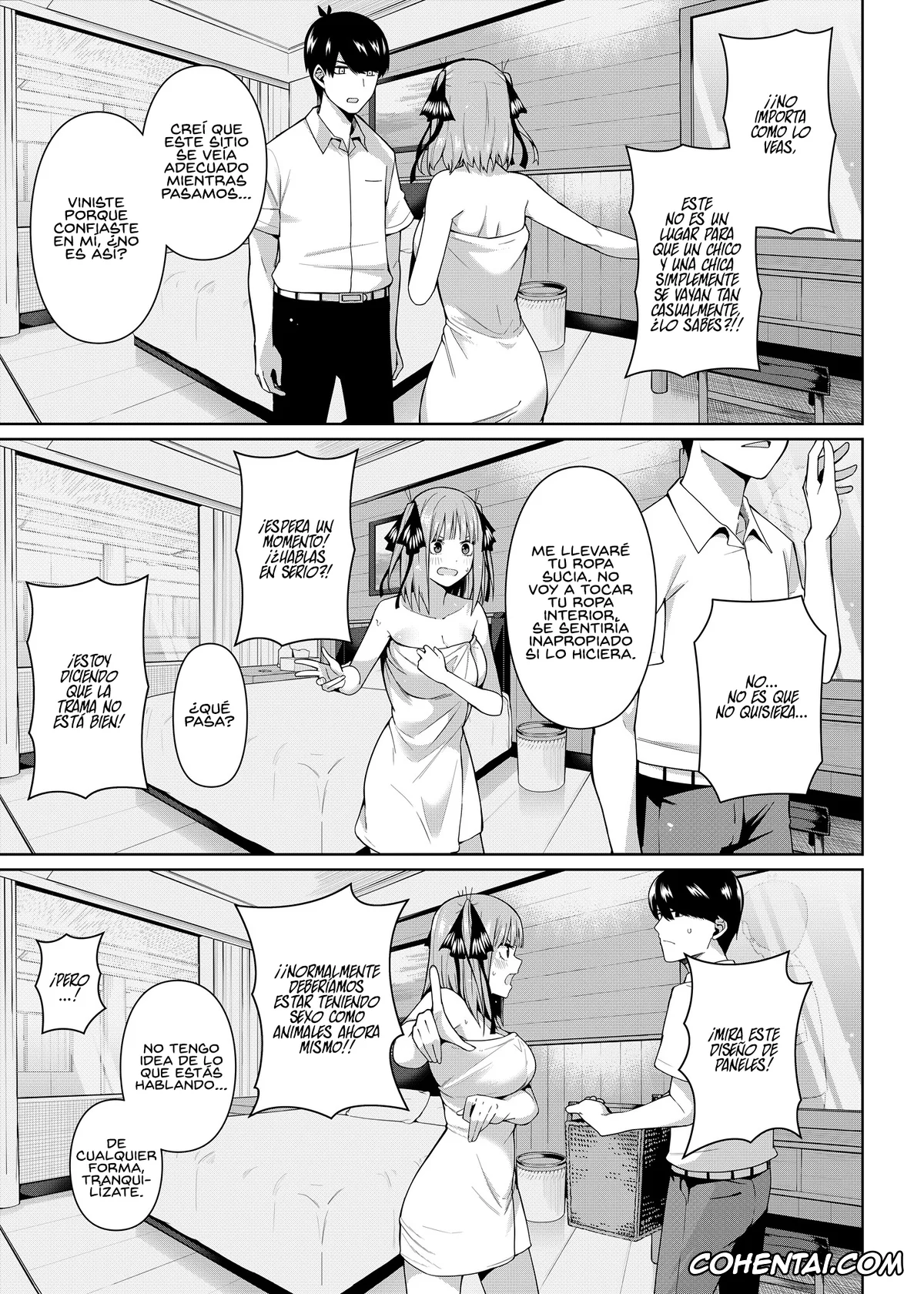 Gotoubun No Hanayome | The Quintessential Quintuplets hentai, Fuutarou Uesugi hentai, Miku Nakano hentai, Nino Nakano hentai, Nibun no Yuudou (Gotoubun no Hanayome), pagina 12