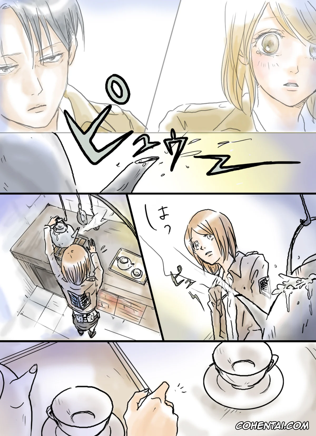 Shingeki No Kyojin | Attack On Titan xxx, Levi Ackerman xxx, Petra Ral xxx, El significado de un beso (Shingeki no Kyojin), pagina 7