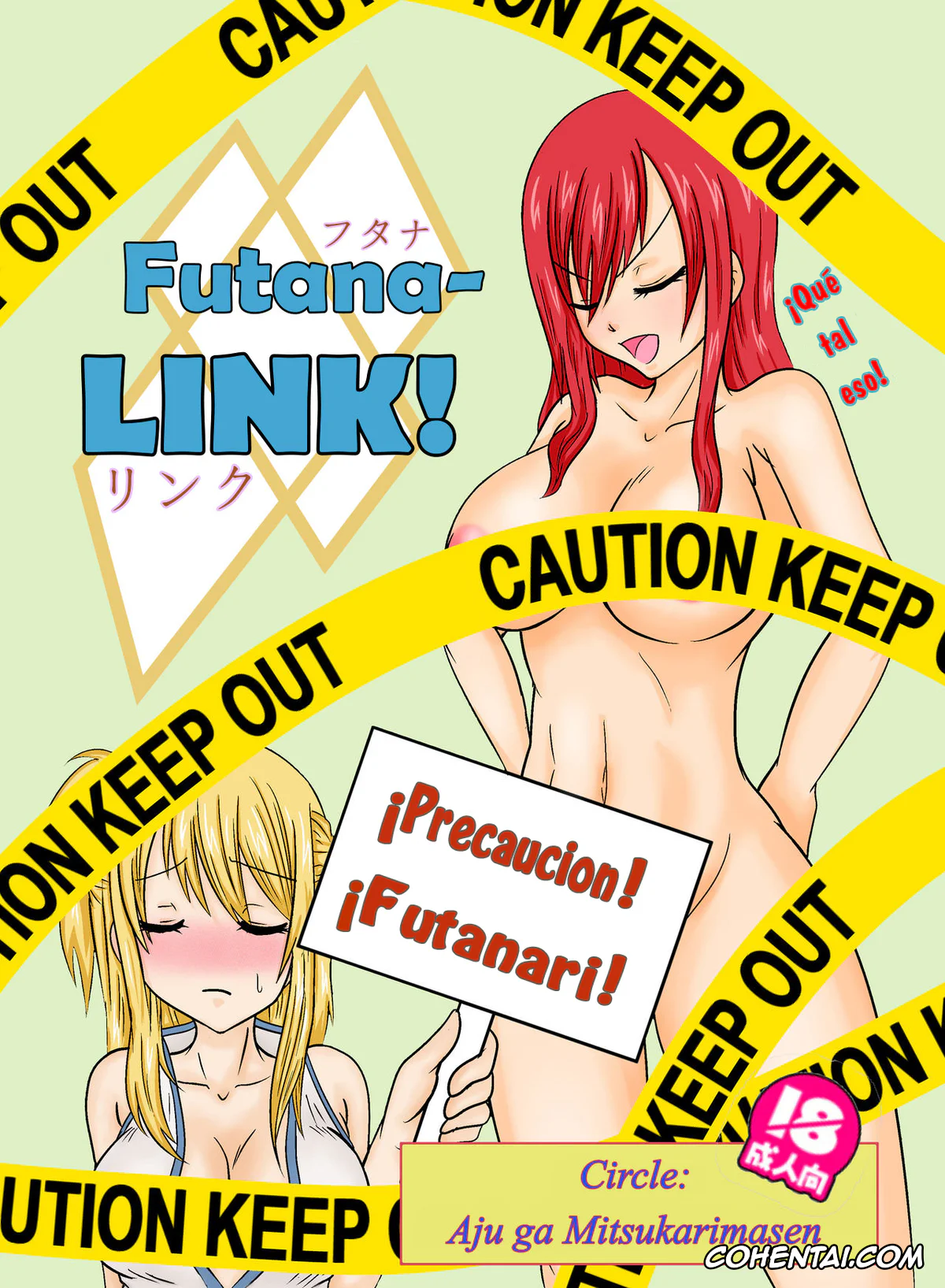 Fairy Tail porno, Erza Scarlet porno, Lucy Heartfilia porno, Futana-LINK! (Fairy Tail), pagina 2