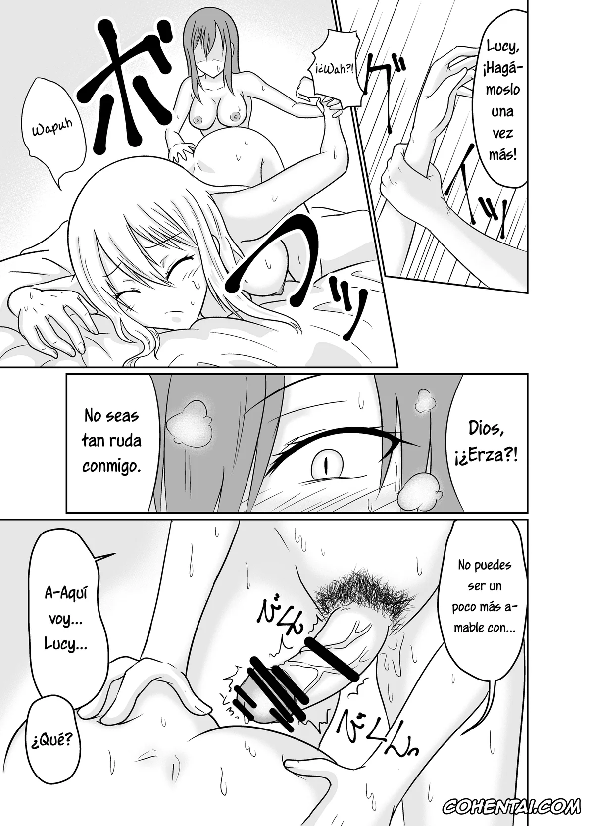 Fairy Tail hentai, Erza Scarlet hentai, Lucy Heartfilia hentai, Futana-LINK! (Fairy Tail), pagina 15