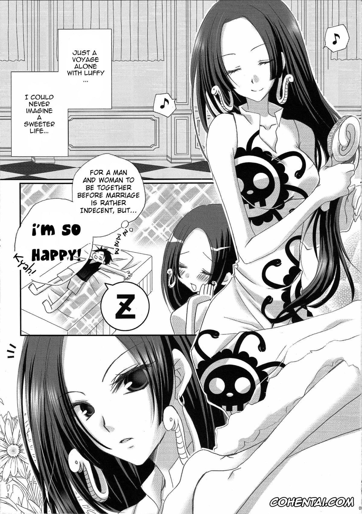 One Piece xxx, Boa Hancock xxx, Monkey D. Luffy xxx, IMAGINATION ~Hebihime-sama no Otawamure~ (One Piece), pagina 4