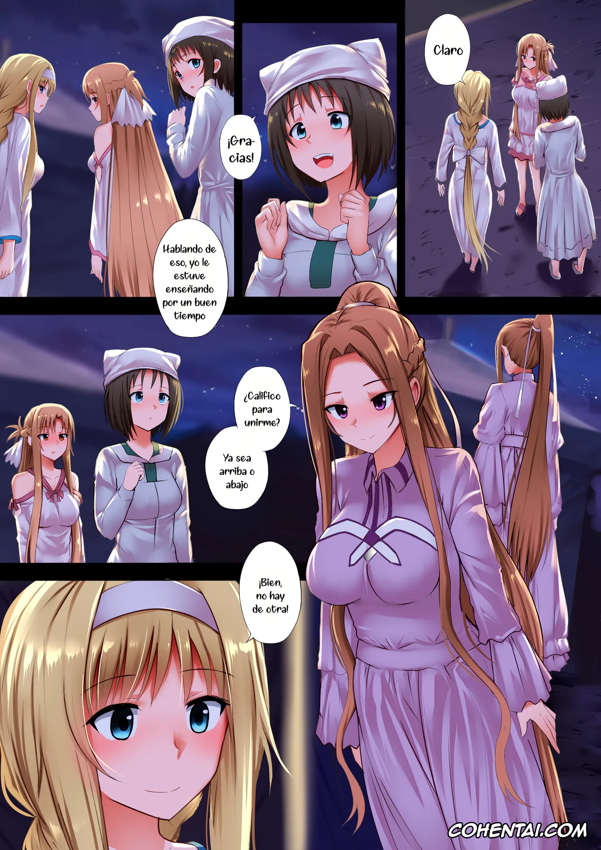 Sword Art Online xxx, Alice Zuberg xxx, Asuna Yuuki xxx, Kazuto Kirigaya | Kirito xxx, Ronye Arabel xxx, Sortiliena Serlut xxx, Minna Kara no Omoi (Sword Art Online), pagina 4