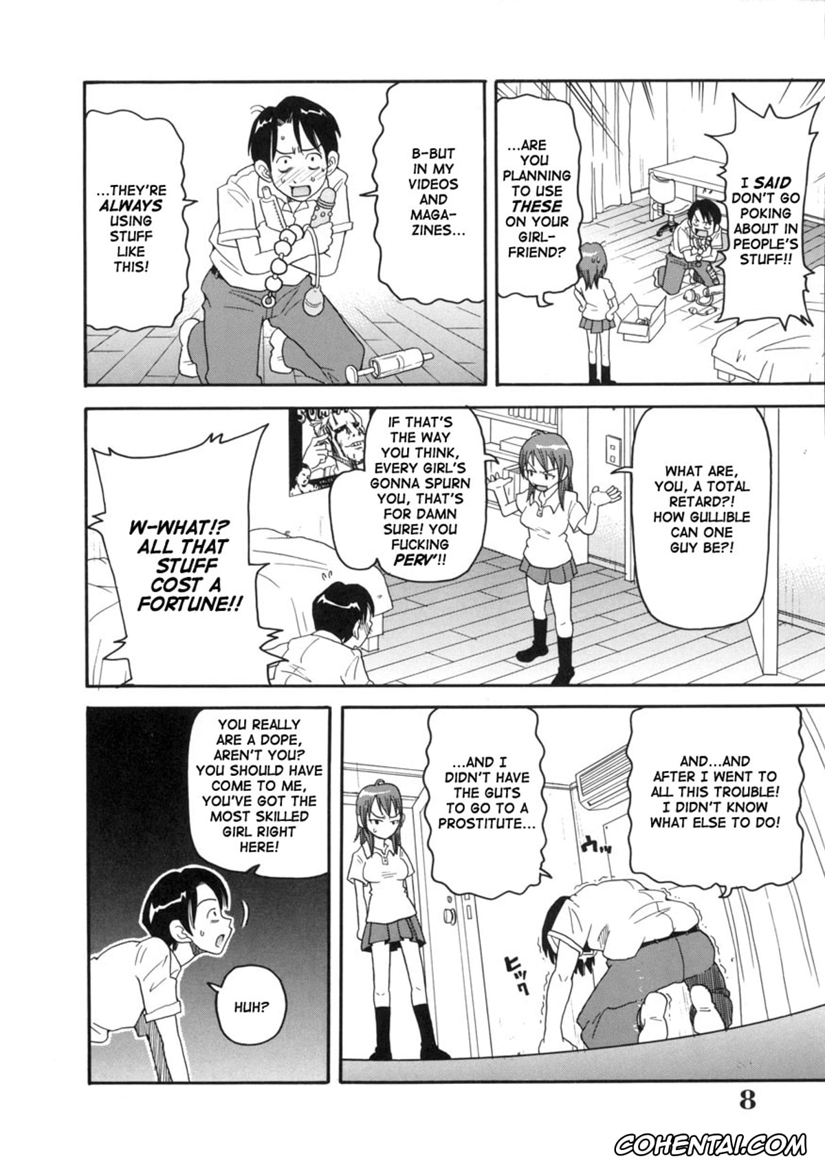 Manga porno, Tankoubon porno, Geki!! Monzetsu Operation, pagina 8