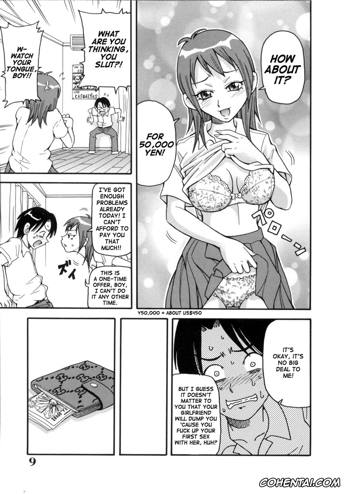 Manga hentai, Tankoubon hentai, Geki!! Monzetsu Operation, pagina 9